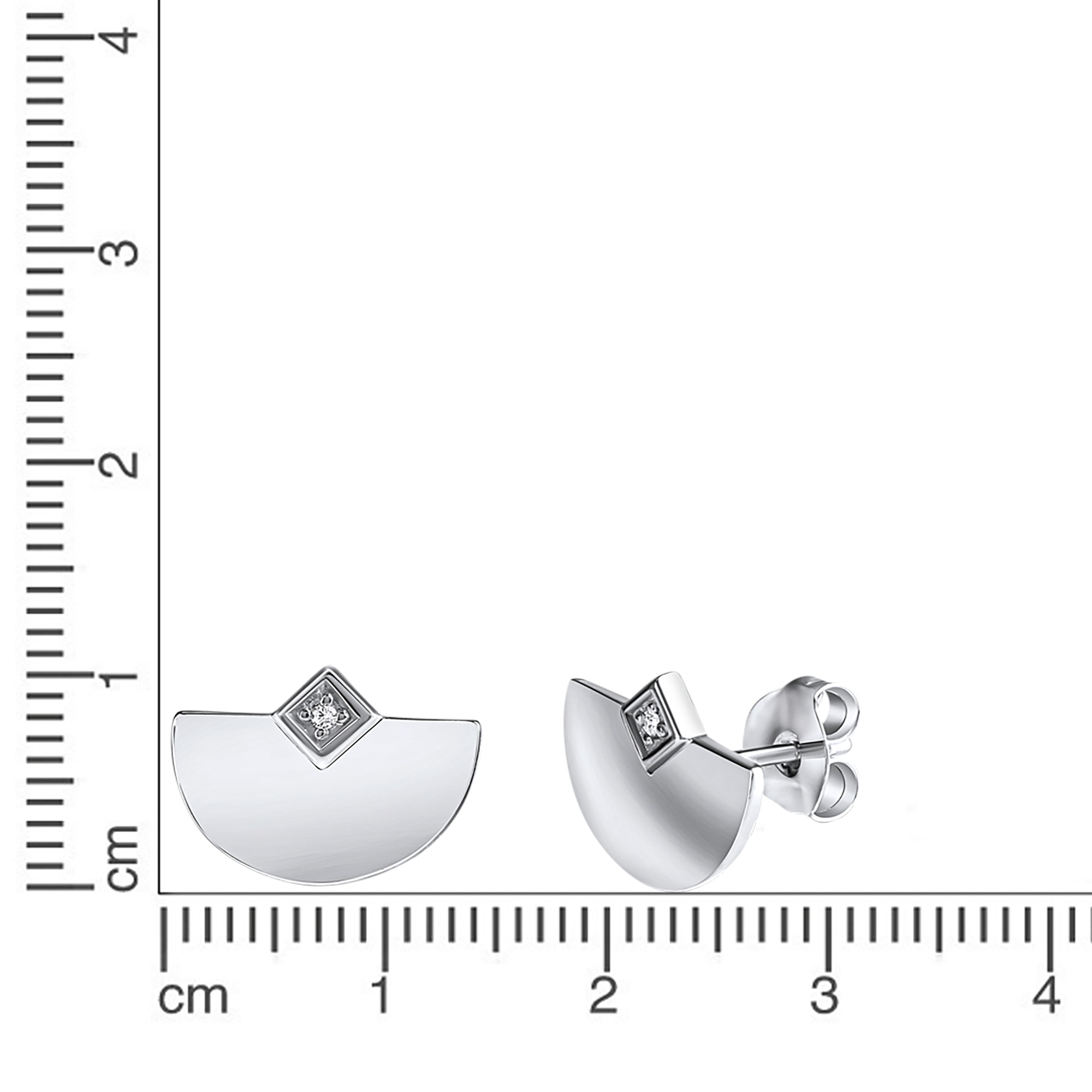 Vivance Paar Ohrstecker »925-Sterling Silber rhodiniert Zirkonia«