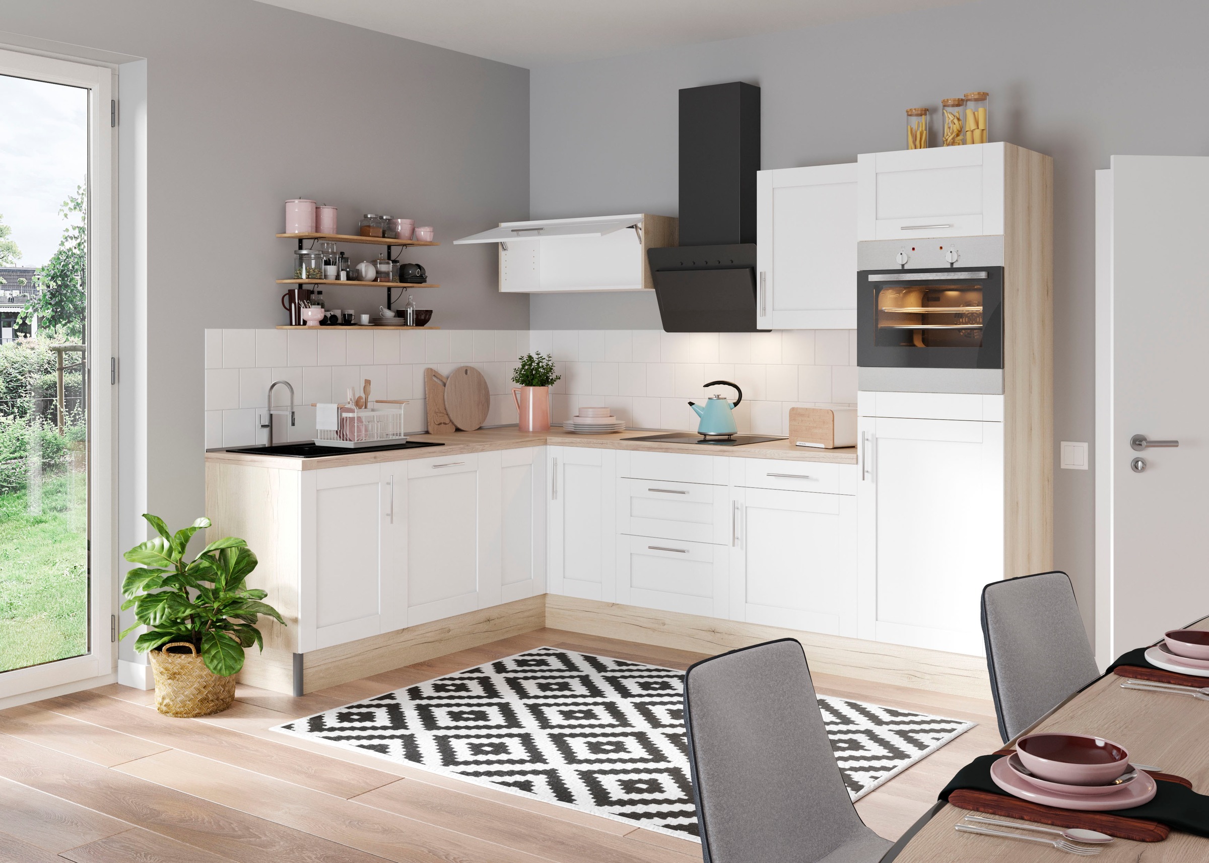 KOCHSTATION Küche »KS-Ahus«, 200 x 270 cm breit, wahlweise mit E-Geräten, S günstig online kaufen