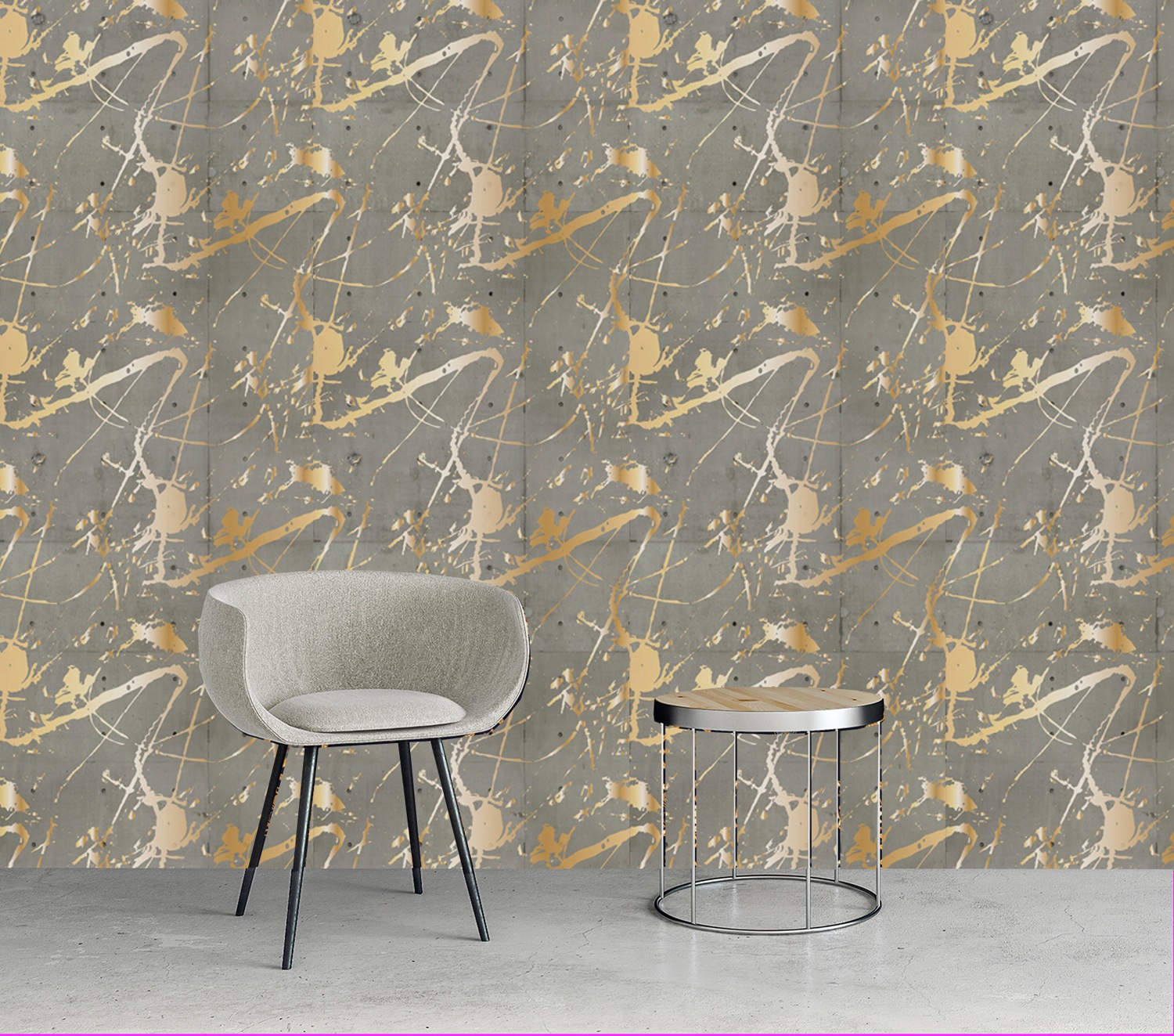 queence Vinyltapete »Mason«, bedruckt-Barock-Antikoptik-Kunst, 90x250cm, se günstig online kaufen