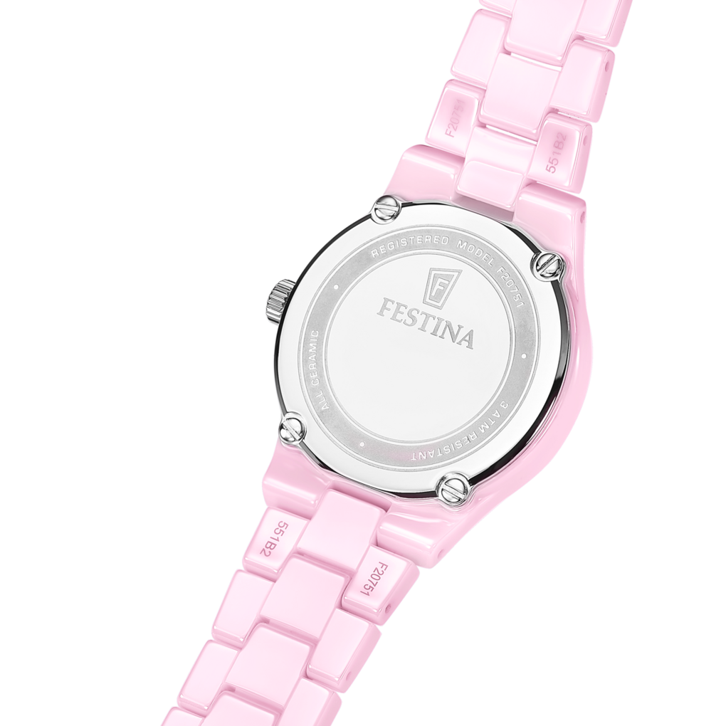 Festina Keramikuhr »Ceramic« Quarzuhr, Armbanduhr, Damenuhr, Keramik, analog