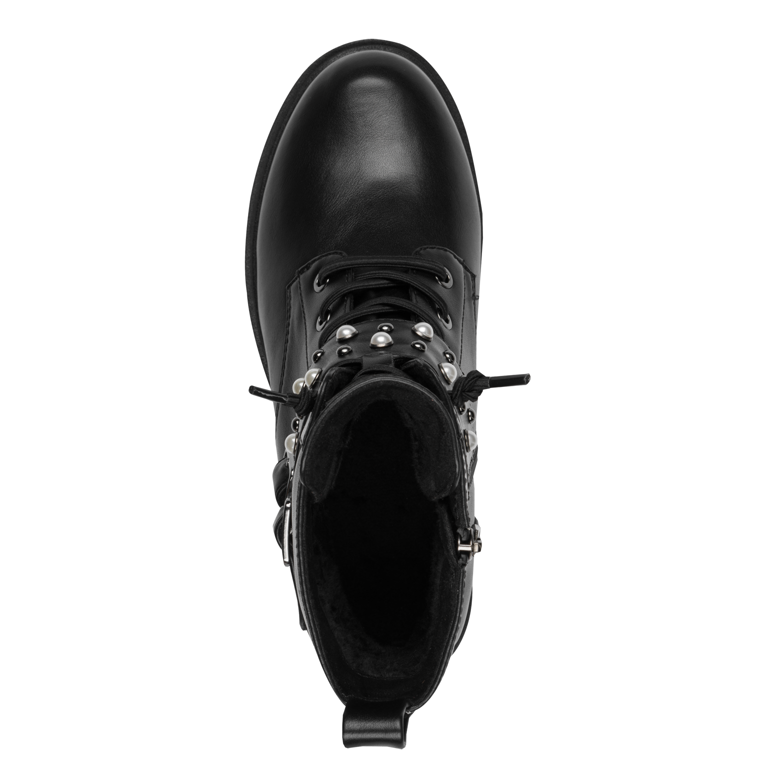 MARCO TOZZI Schnürstiefelette  , Blockabsatz, Schnürboots mit Zierschnallen und Zierperlen