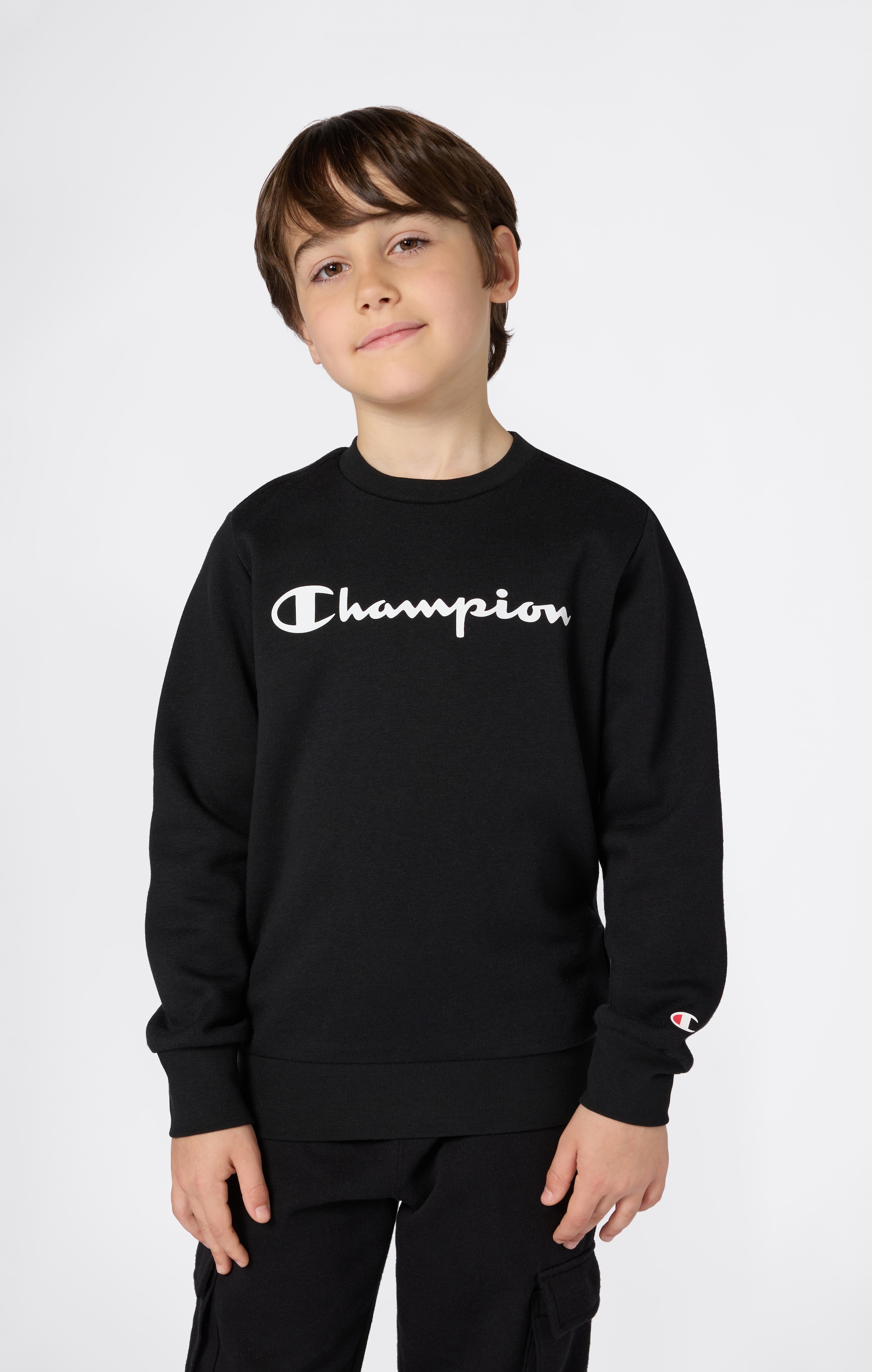 Champion Sweatshirt »Sportwear Crewneck Standard Fit«, 1 Stk. Für Kinder, Sportlicher Stil, Rundhalsausschnitt, Ohne Verschluss