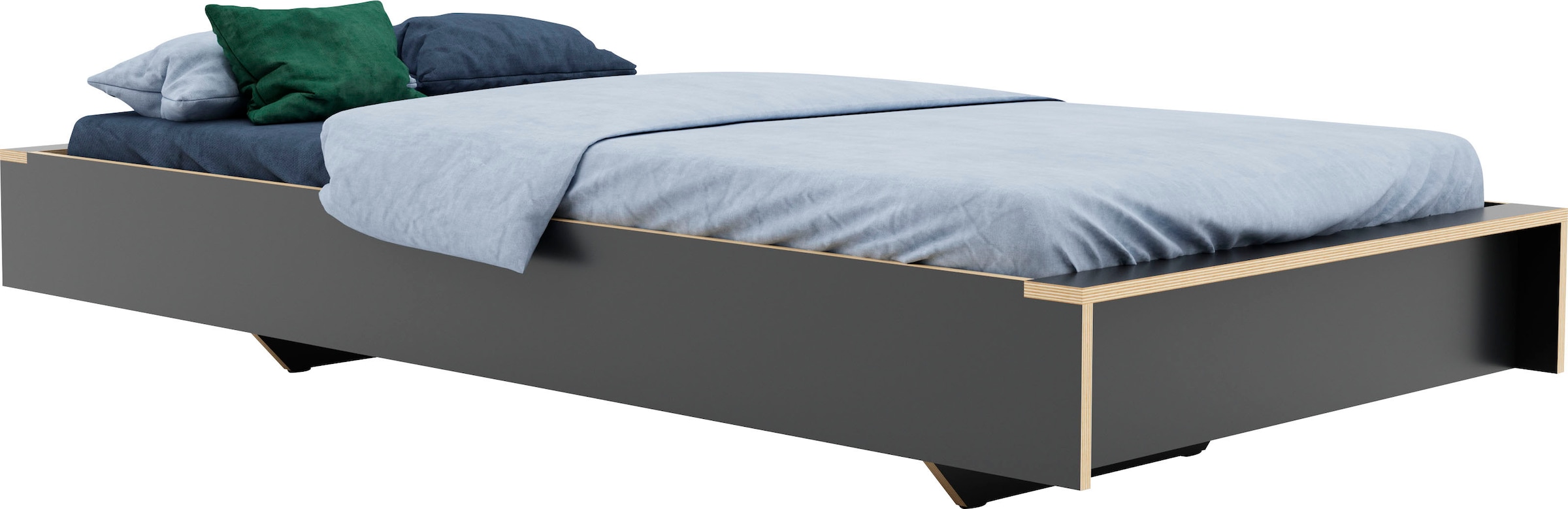 Bild von Müller SMALL LIVING Einzelbett »FLAI HIGH«, Überlänge Liegefläche 220 cm, Komfort Höhe 40 cm ohne Kopfteil