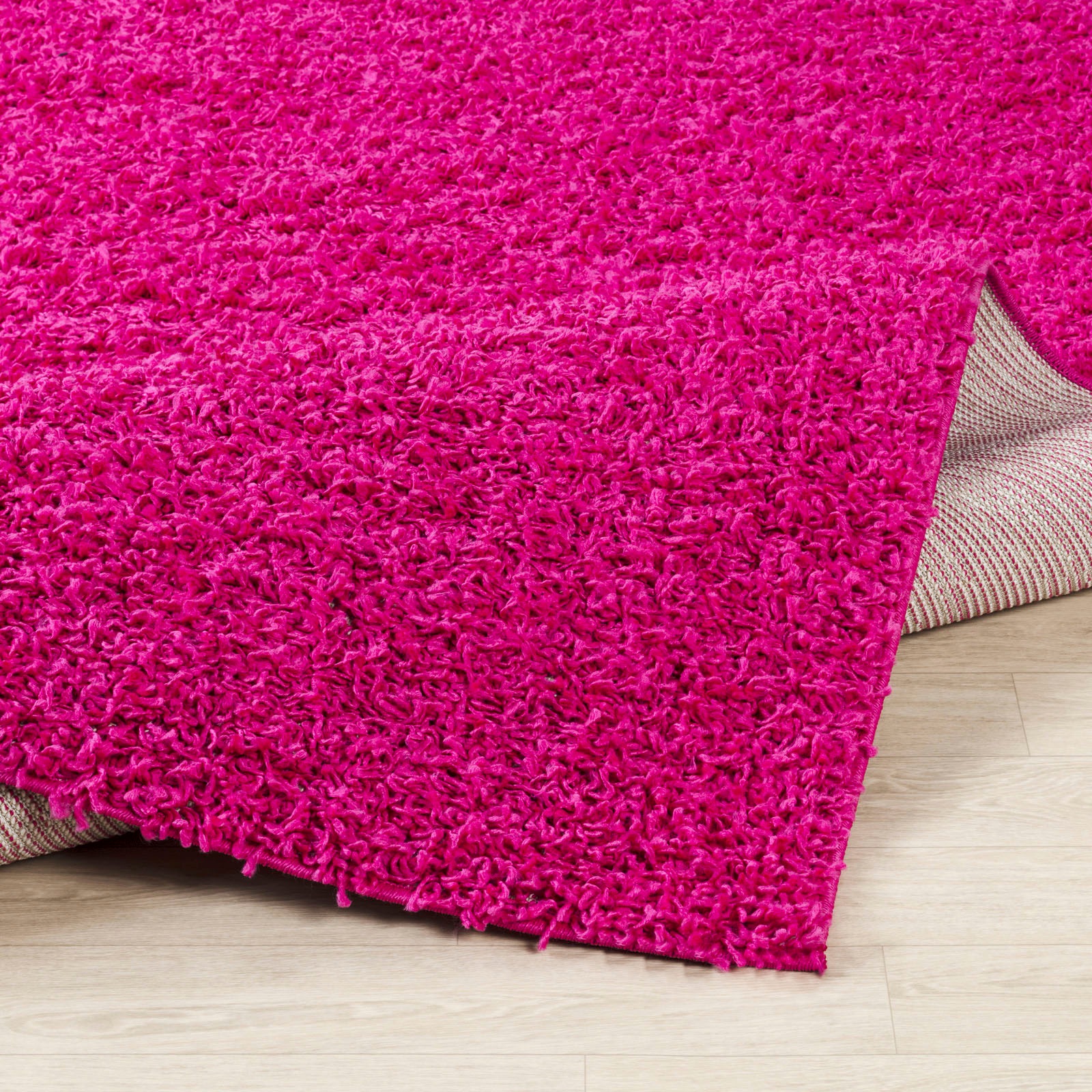 Surya Hochflor-Teppich »UNI CHIC 2308«, rechteckig, Flauschig, Langflor, Weich, Wohnzimmer Flurteppich, Pink