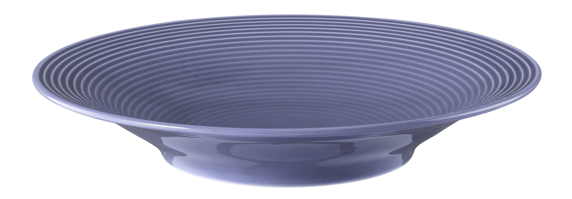 Seltmann Weiden Tafelservice »Geschirr-Set, 12 Teile, Beat, Fliederblau«, (Set, 12 tlg., 6x Speiseteller rund 27,5 cm, 6x Suppenteller rund 22,5 cm), Teller Set, weiß, mit Rillendekor, 12 Teile, für 6 Personen