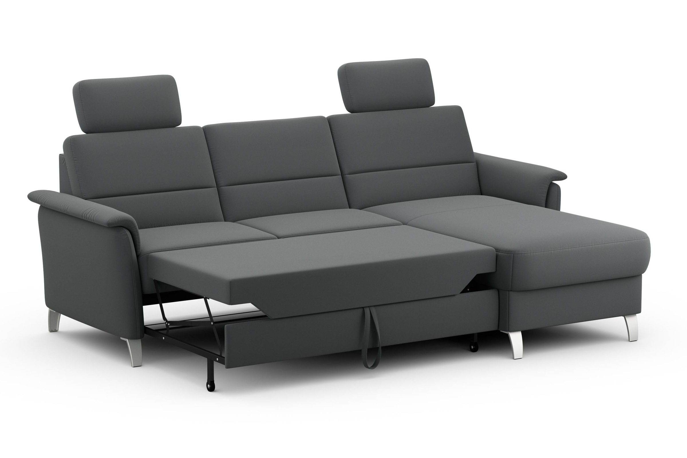 sit&more Ecksofa »Palmera L-Form«, Federkern, wahlweise mit Bettfunktion und mit/ohne Stauraum