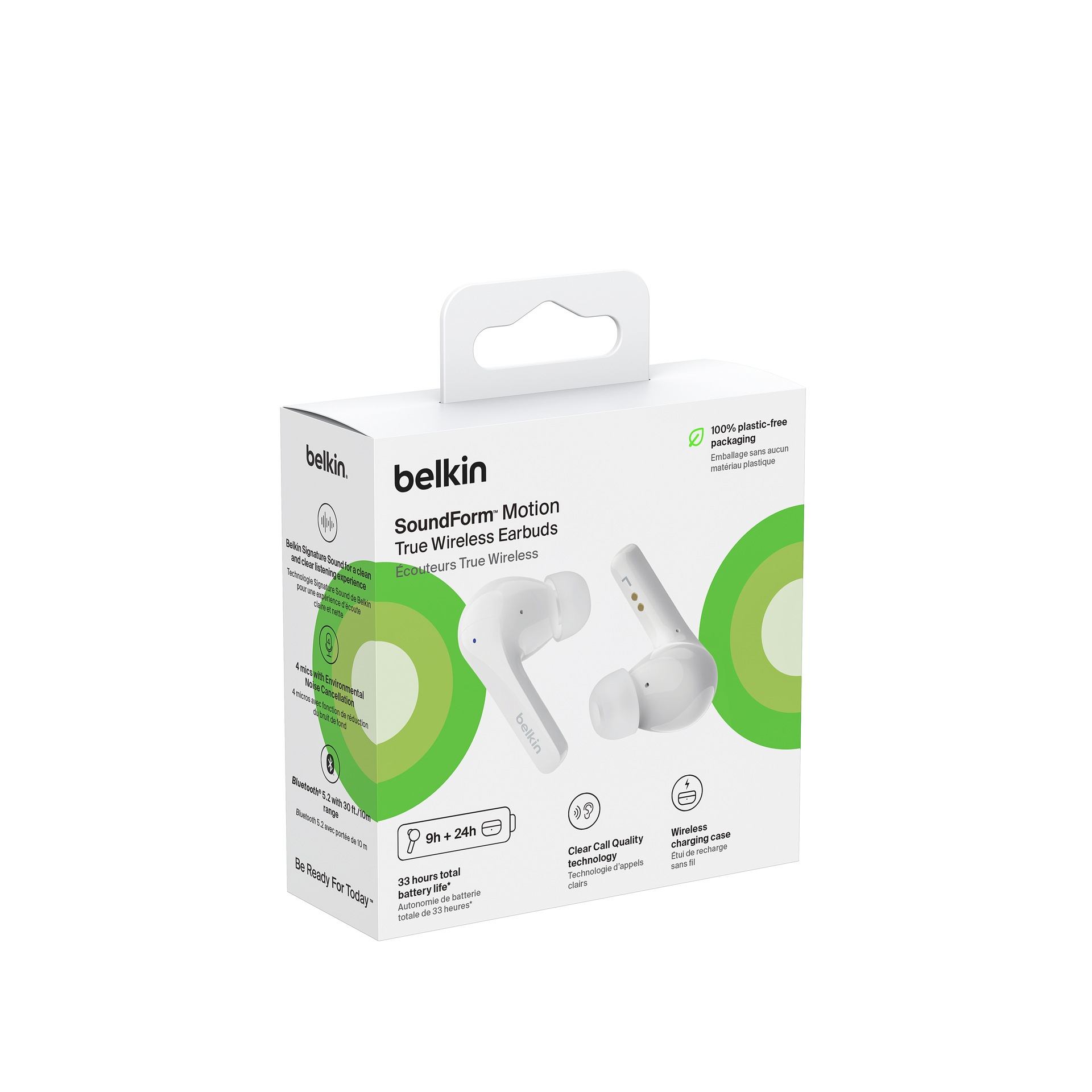 Belkin wireless In-Ear-Kopfhörer »SOUNDFORM Motion True Wireless Kopfhörer«, Rauschunterdrückung