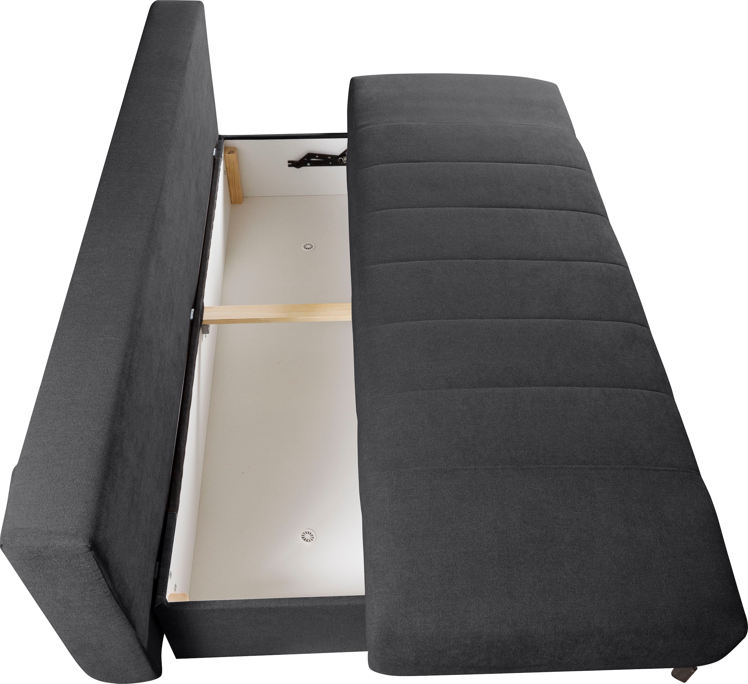 WERK2 Schlafsofa »Troya«, 2-Sitzer Sofa und Schlafcouch mit Federkern & Bettkasten