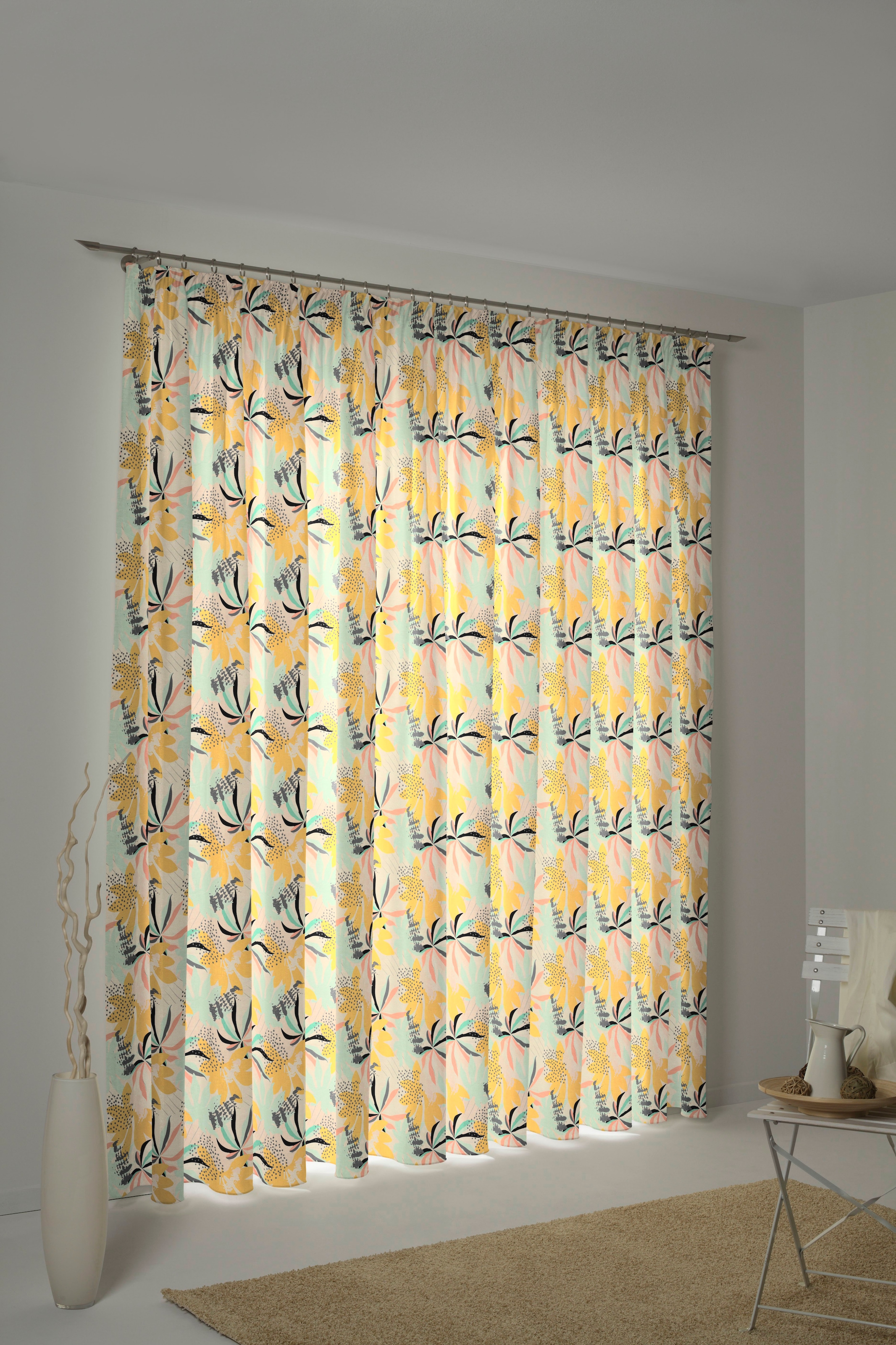 Adam Vorhang »Jungle« Kräuselband 1 Stk. tlg. aus 100% Bio-Baumwolle günstig online kaufen