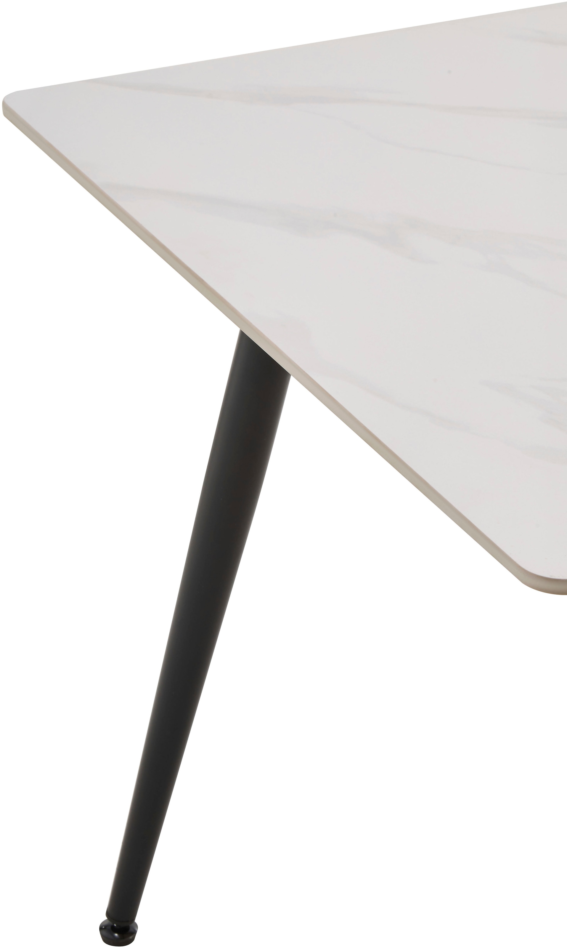 OTTO home Esstisch »Juniper« 1 Stk. tlg. Tisch 140x80cm in Sinterstein-Keramikoptik für bis zu 6 Personen