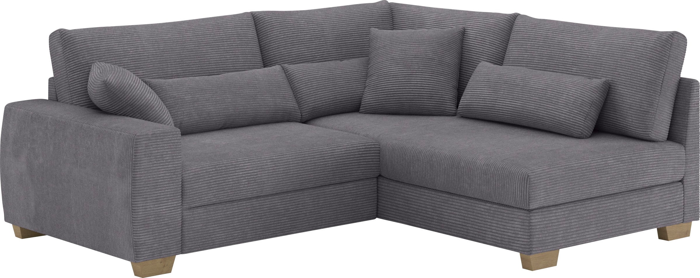 Mr. Couch Ecksofa »Helena L-Form«, Mit Federkern, wahlweise mit Bettfunktion und Taschenfederkern