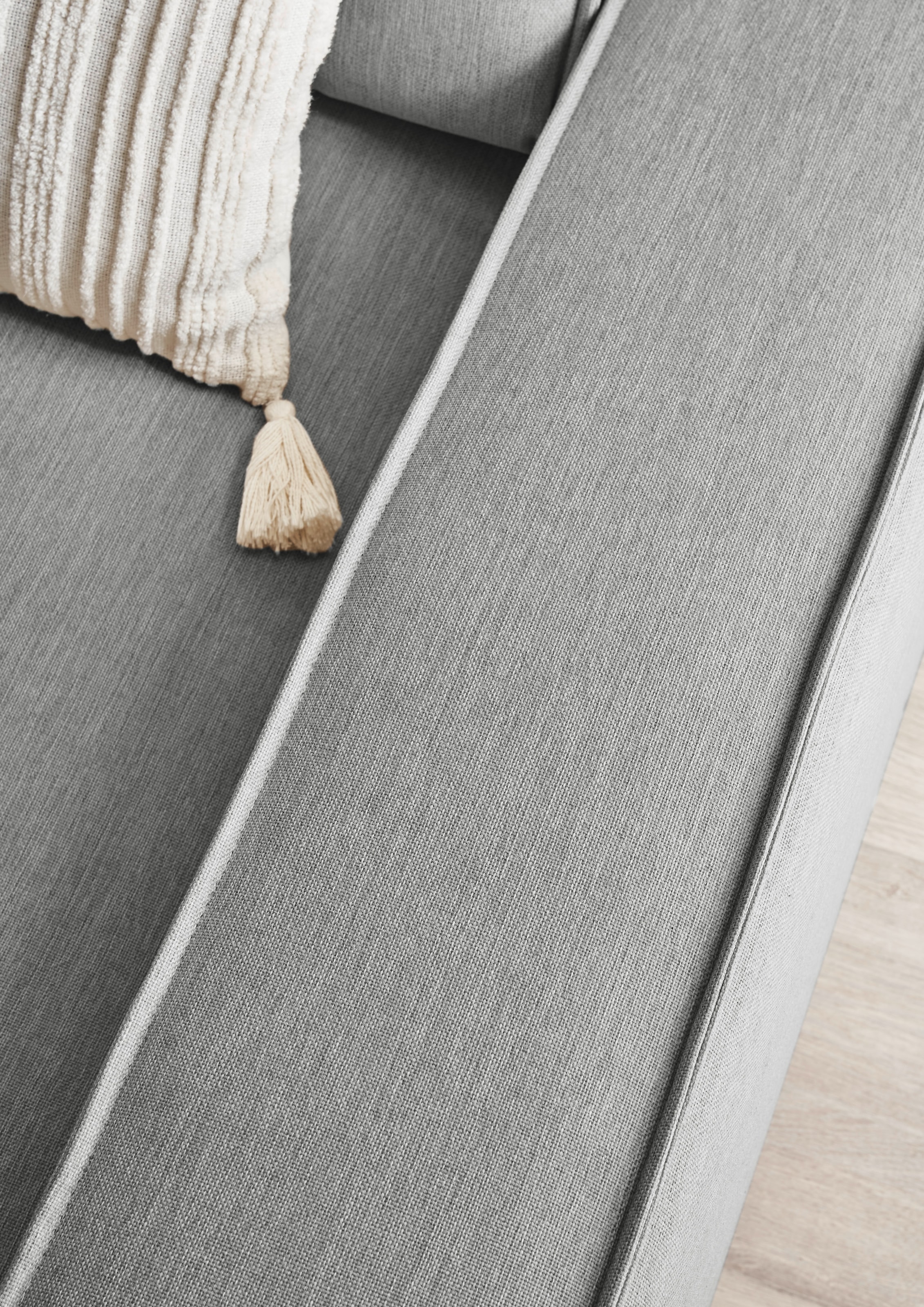 Home affaire Ecksofa »NEU: SHERWOODL XXL 284, Big-Sofa L-Form, tiefe Sitzfläche 95 cm, Cord,«, Leinenoptik, Recamiere rechts/links, auch als Schlafsofa stellbar