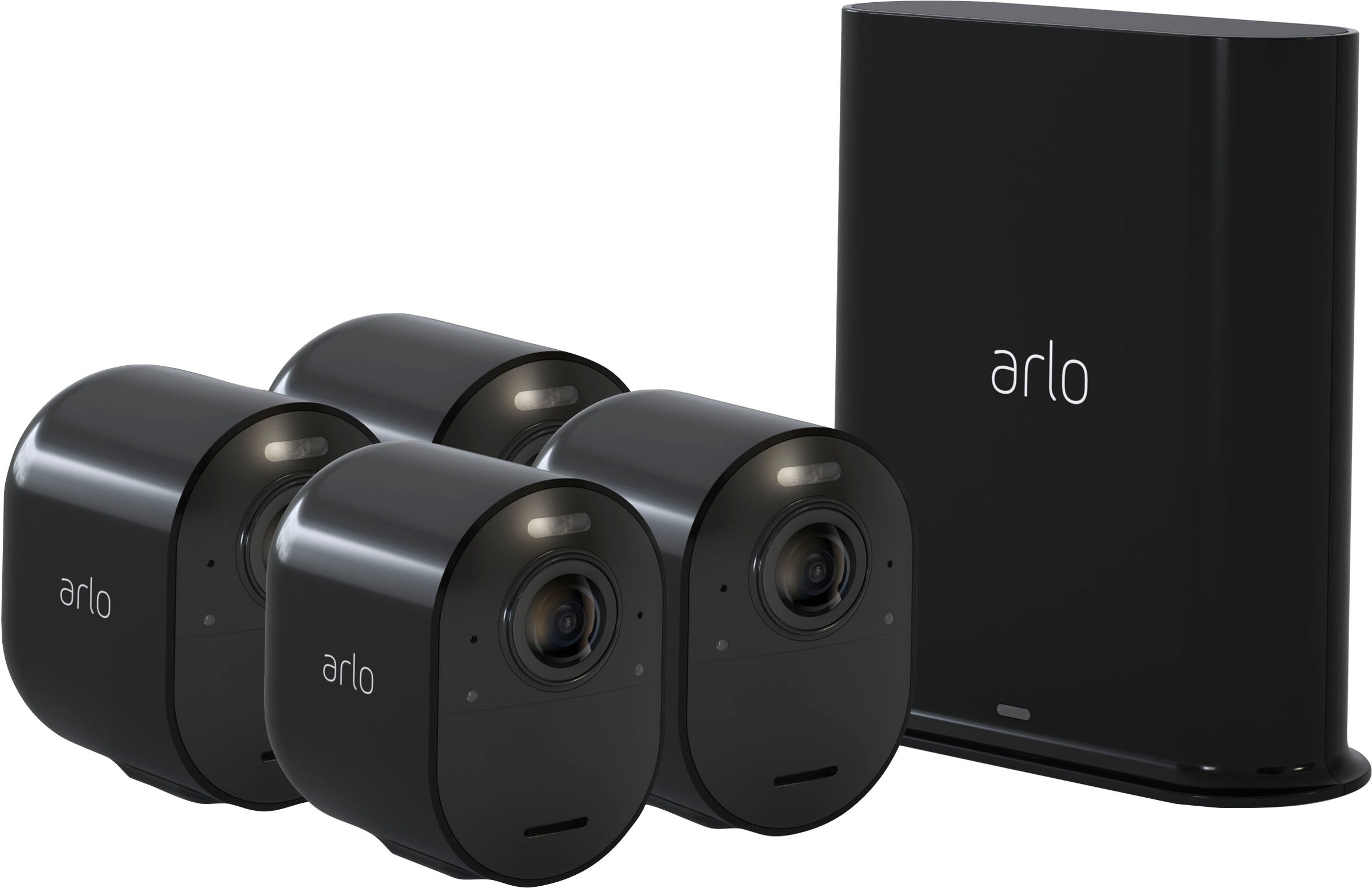 ARLO Überwachungskamera »Arlo Ultra 2 Spotlight-Kamera-Set«, Außenbereich, Reichweite bis 91,4 m,Geräuscherkennung,Integrierte Sirene,Antenne