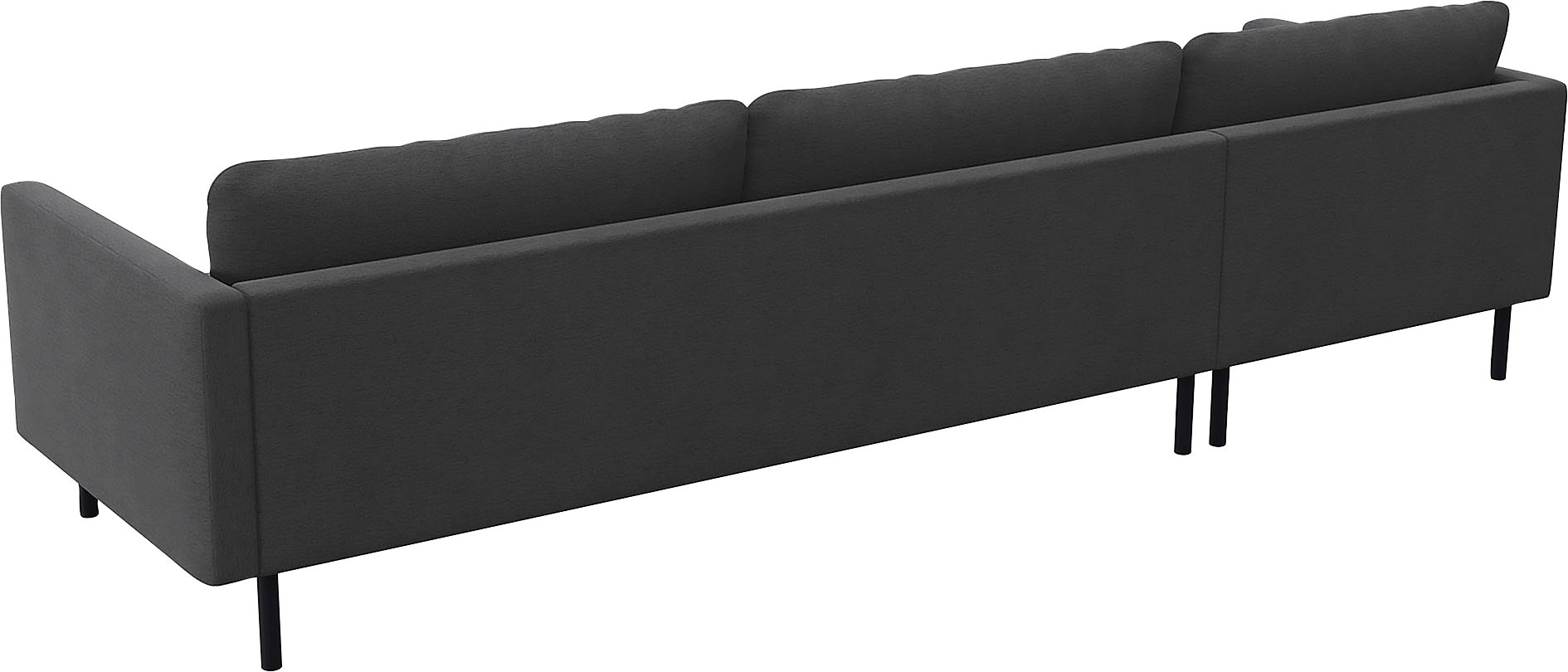 FLEXLUX Ecksofa »Bolzano, elegant und bequem, L-Form«, Sitzaufbau mit Kaltschaum & Stahl-Wellen, loose Sitz -& Rückenkissen
