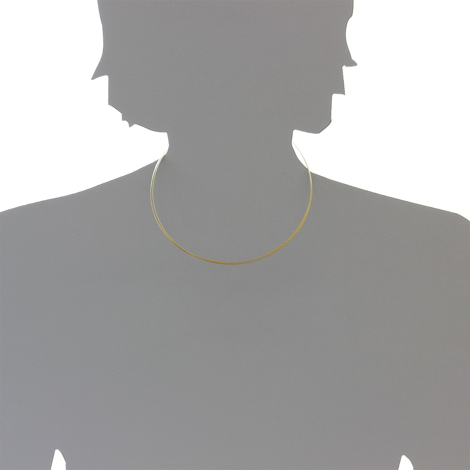 OSTSEE-SCHMUCK Halsreif »Ostsee-Schmuck Halsreif Nyloncollier 3-reihig -goldfarben-«, (1 tlg.)