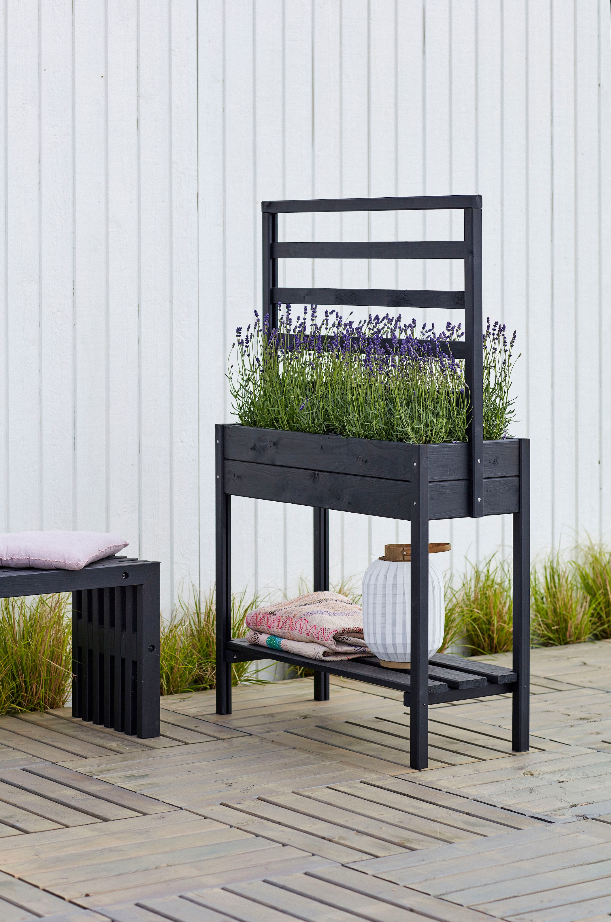PLUS Blumenkasten, auf Beinen, BxTxH: 37x88x137 cm