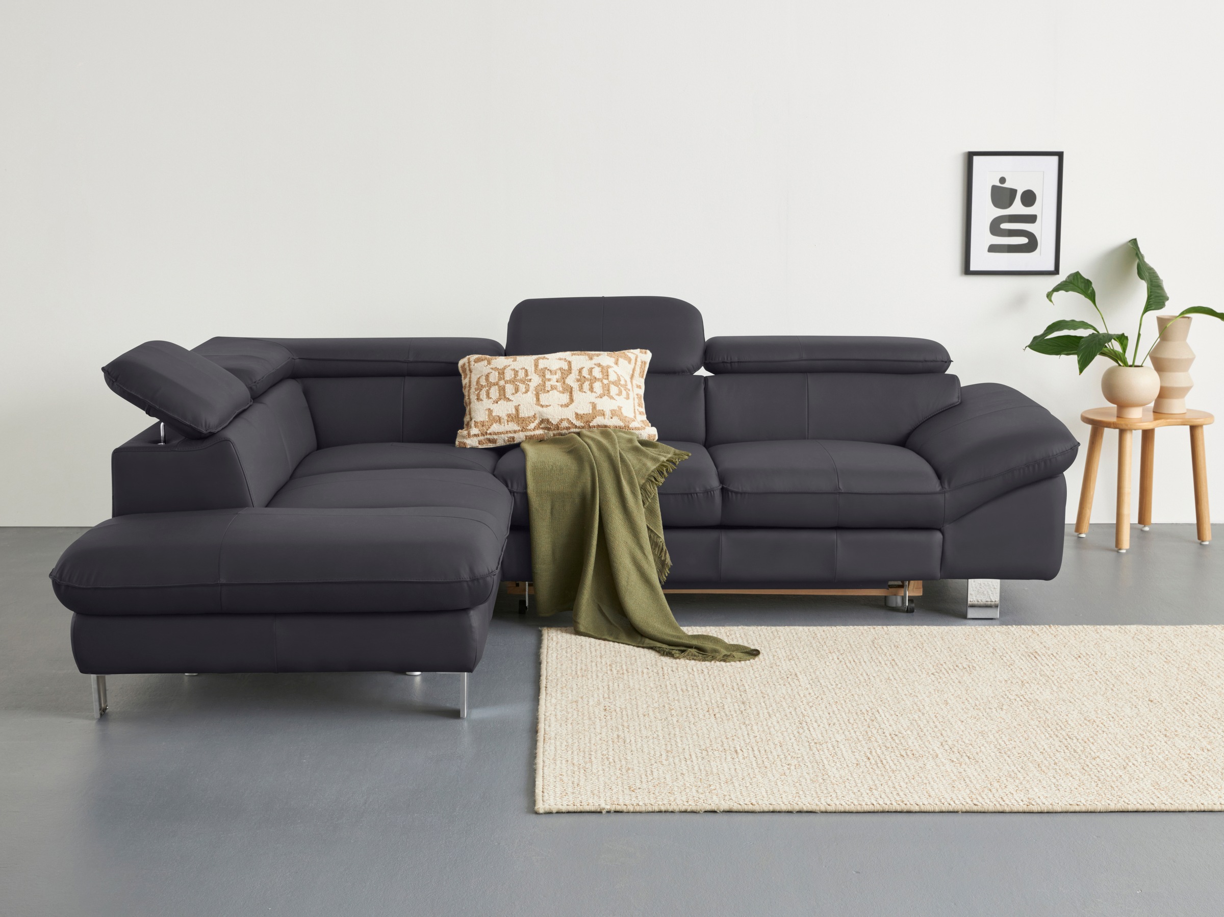 COTTA Ecksofa "Driver L-Form" mit Kopfteilverstellung, wahlweise mit Bettfu günstig online kaufen