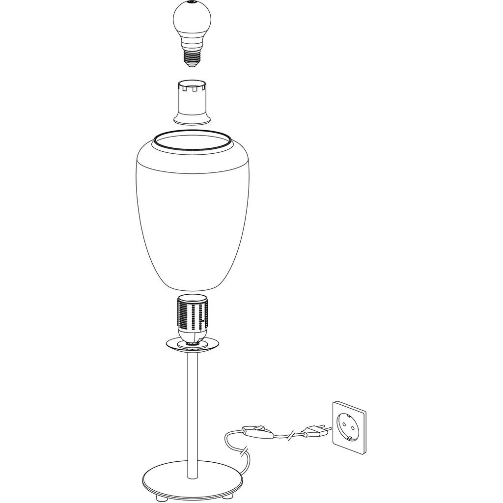 EGLO Tischleuchte »ALOBRASE«, 1 flammig-flammig