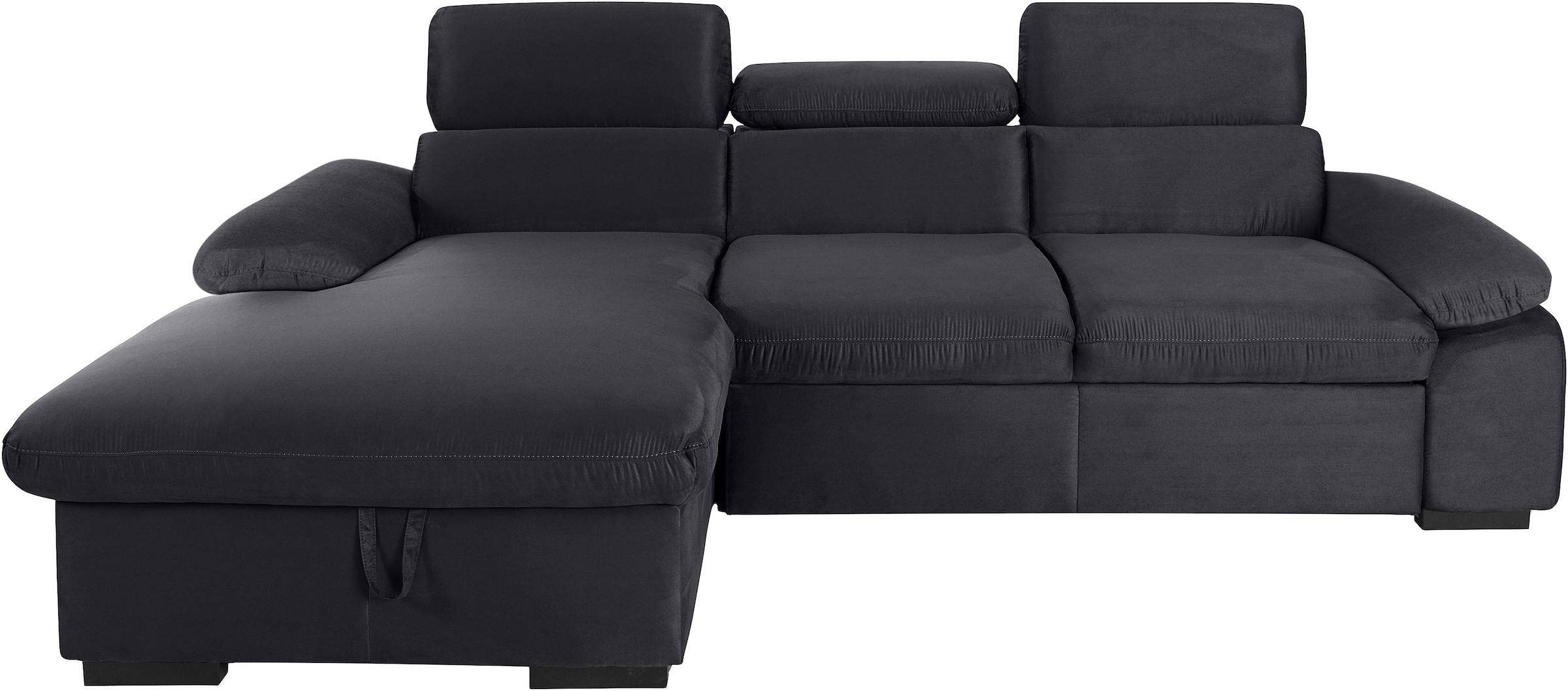 COTTA Ecksofa »Lola L-Form mit Kopfteilfunktion & Hocker« wahlweise mit Bet günstig online kaufen