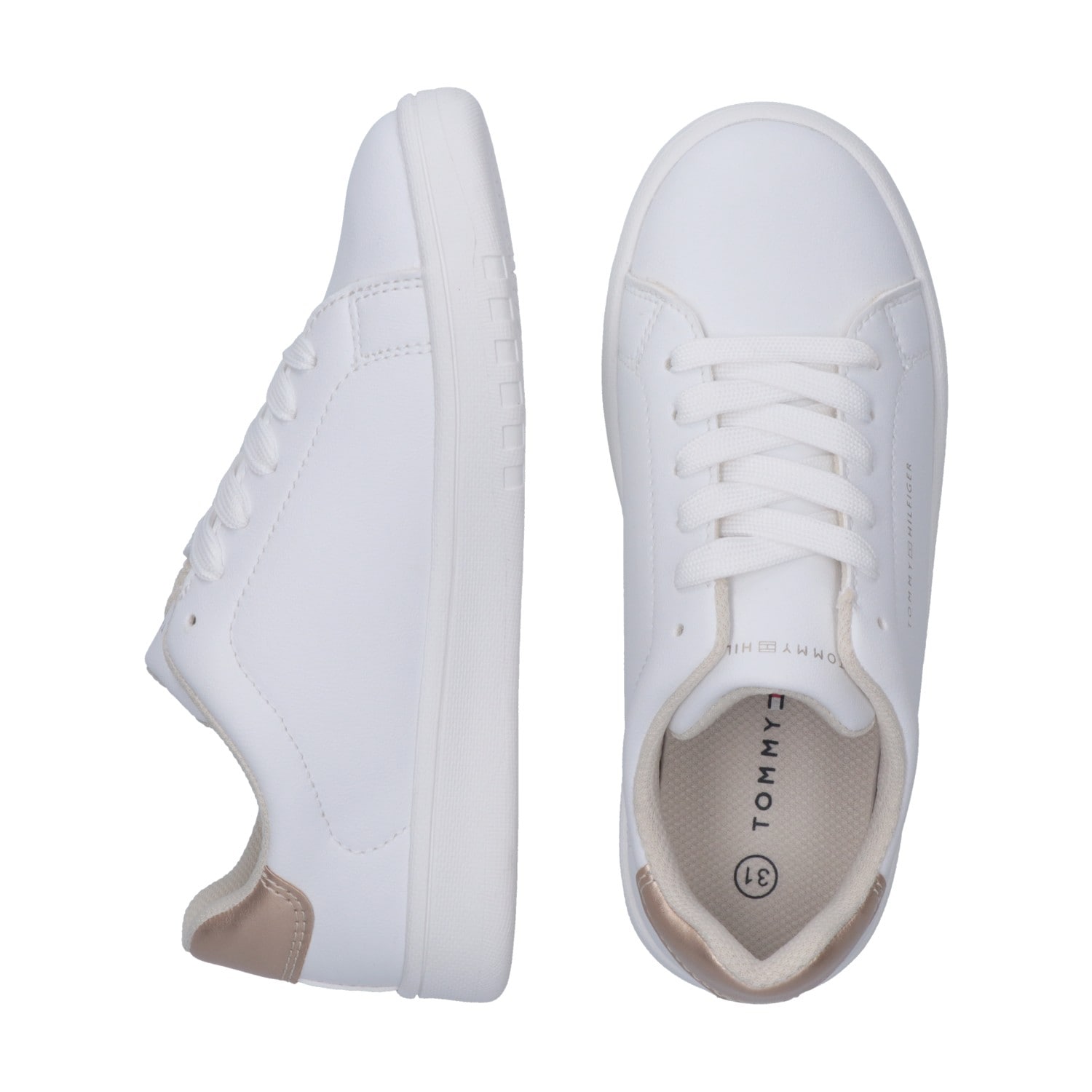 Tommy Hilfiger Sneaker, Schnürschuh, Halbschuh mit Metallic Einsatz