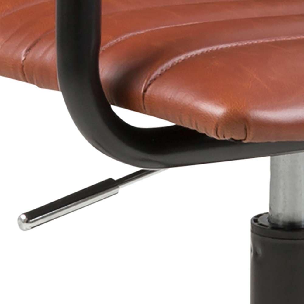 ACTONA GROUP Schreibtischstuhl »Winslow«, Kunstleder, Drehstuhl, Chefsessel, Höhenverstellbar, Armlehne, Cognac Braun