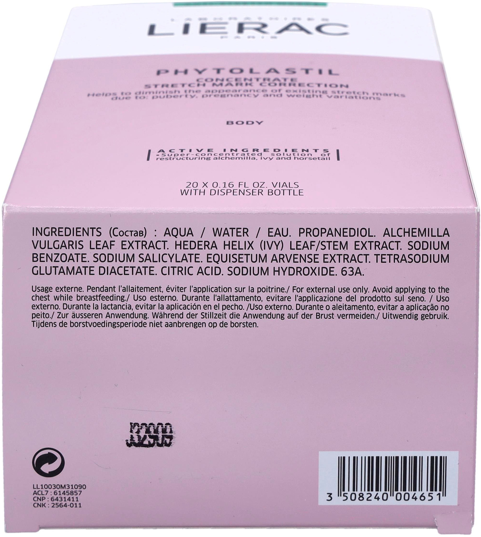 LIERAC Körperpflegemittel »Phytolastil Concentrate Stretch Mark Correction«, Konzentrat gegen Dehnungsstreifen