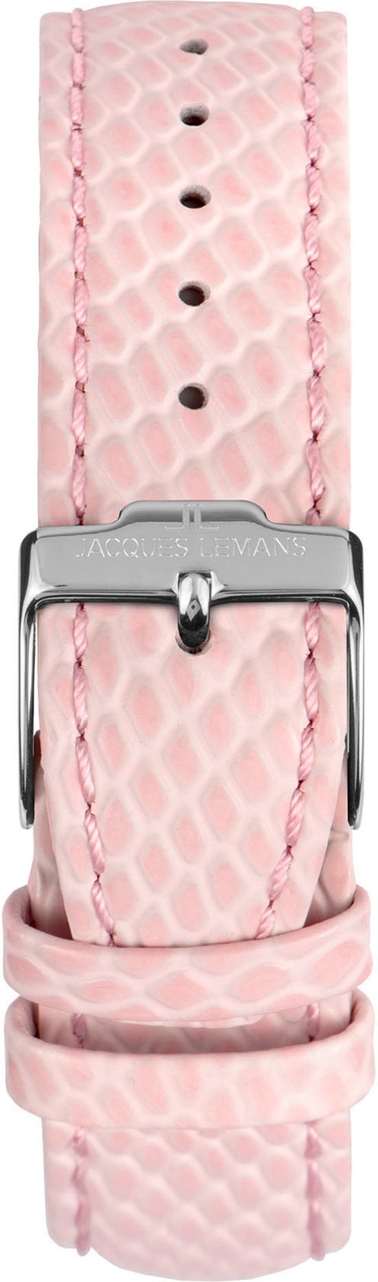 Jacques Lemans Chronograph »Venice« Armbanduhr, Damenuhr, Lederarmband, Stoppfunktion, Datum, Perlmutt