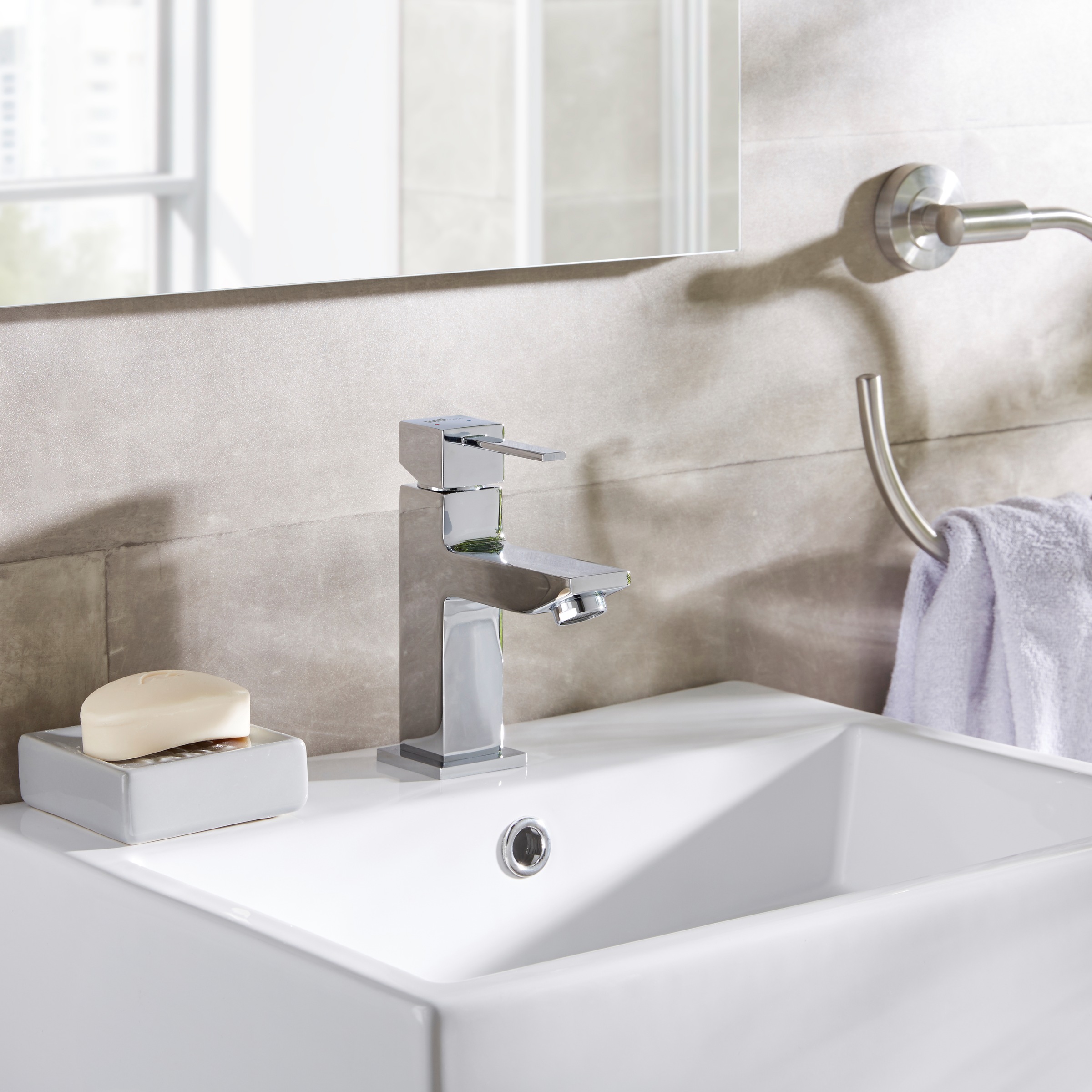 welltime Waschtischarmatur »Trento«, wassersparende Eco-Click-Funkt,inkl. P günstig online kaufen
