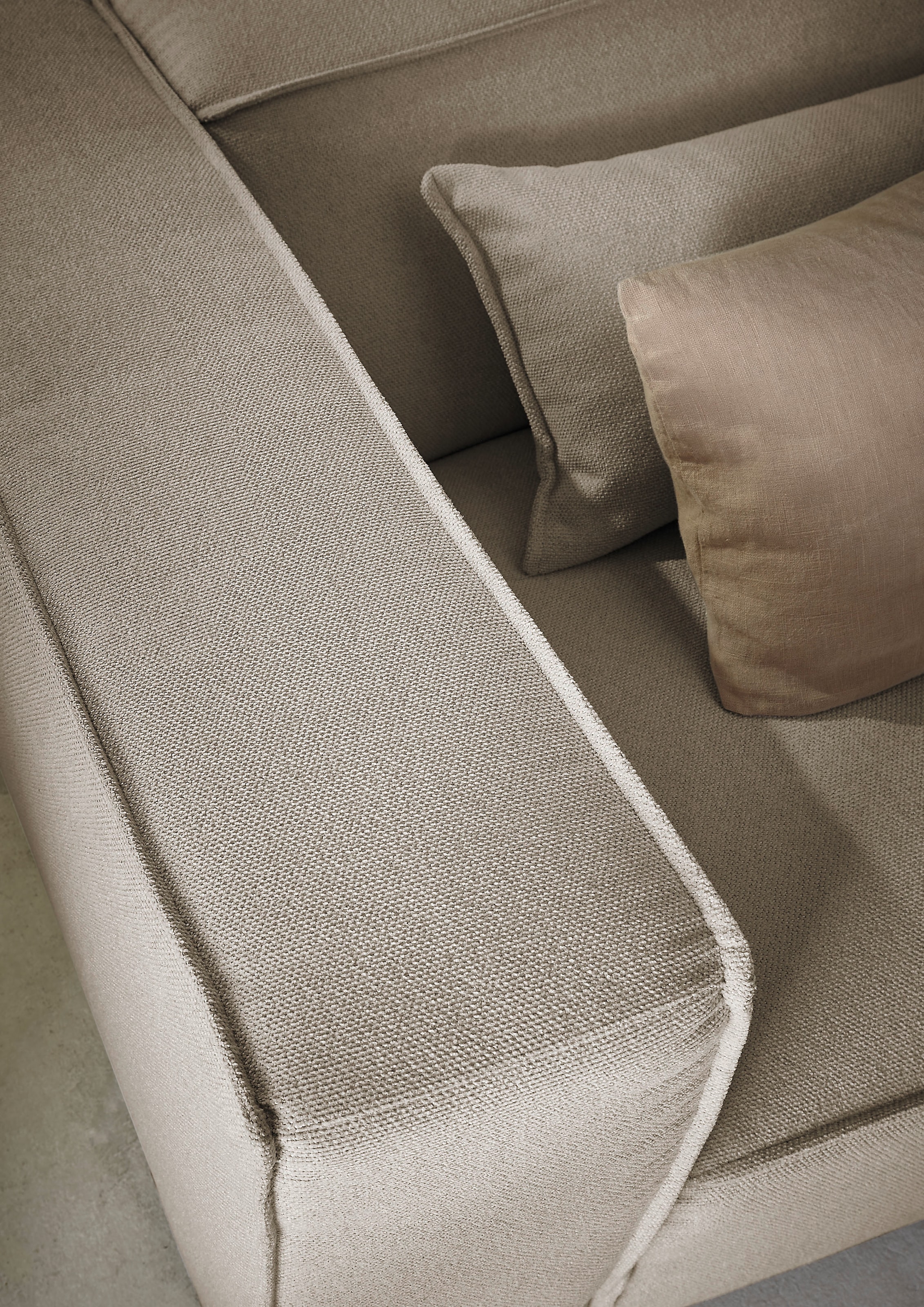 LeGer Home by Lena Gercke 3-Sitzer »PIARA, XXL Sofa mit Kedernaht, Big-Sofa in Cord oder Leinenoptik«, schwarze Füße, bequemer Sitzkomfort, extra tiefe Sitzfläche