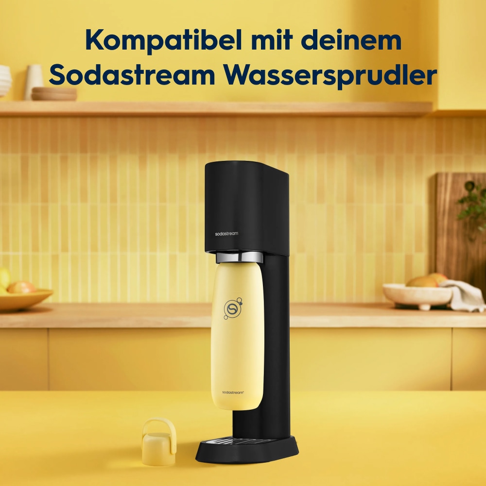 SodaStream Thermoflasche »Metallflasche Fizz&go COOL DWS, 0,9 l, Trinkflasche« kompatibel mit SodaStream DUO, E-DUO, TERRA, ART & ENSO Wassersprudler