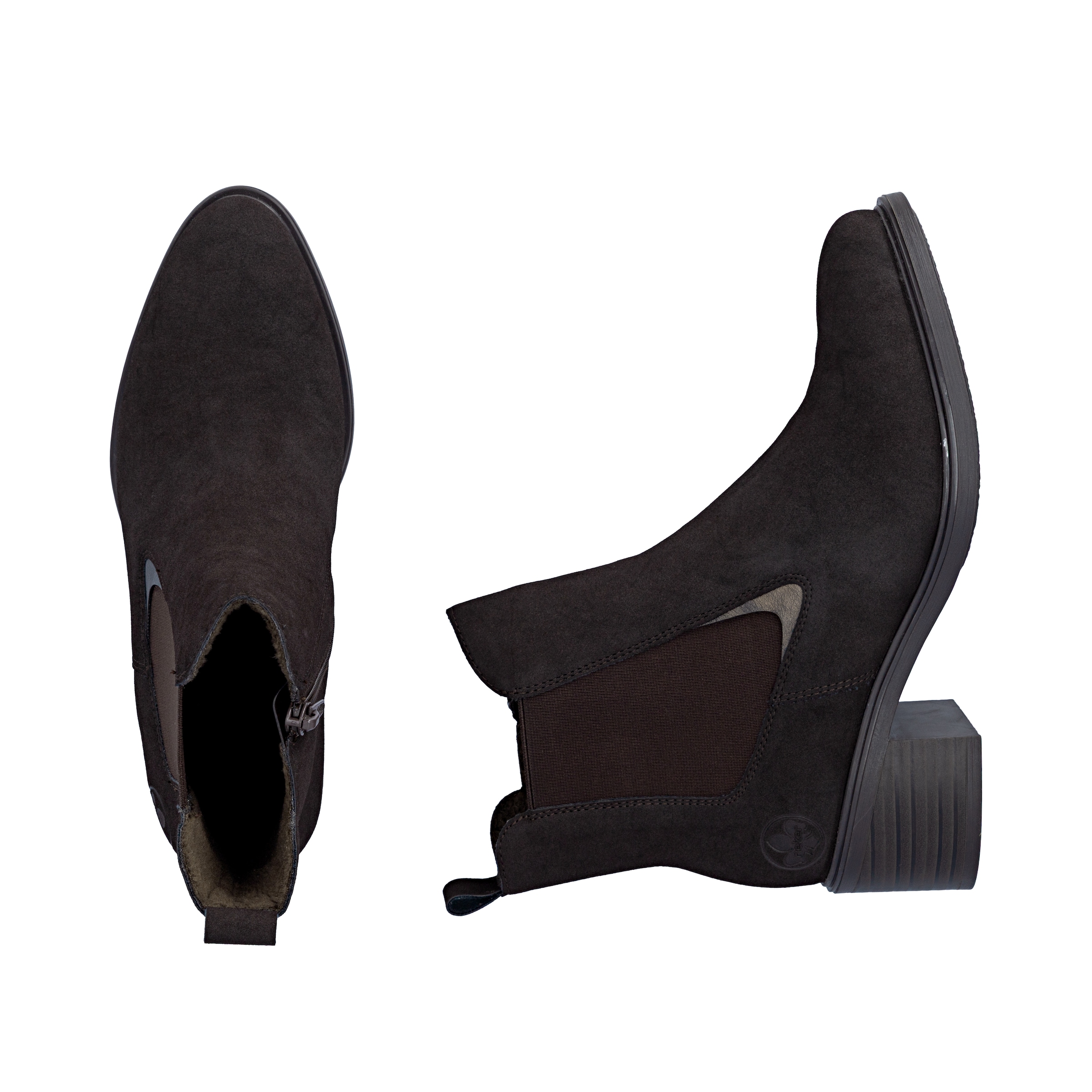 Rieker Chelseaboots  Stiefelette, Klassik-Boots, Blockabsatz, mit seitlichem Stretch