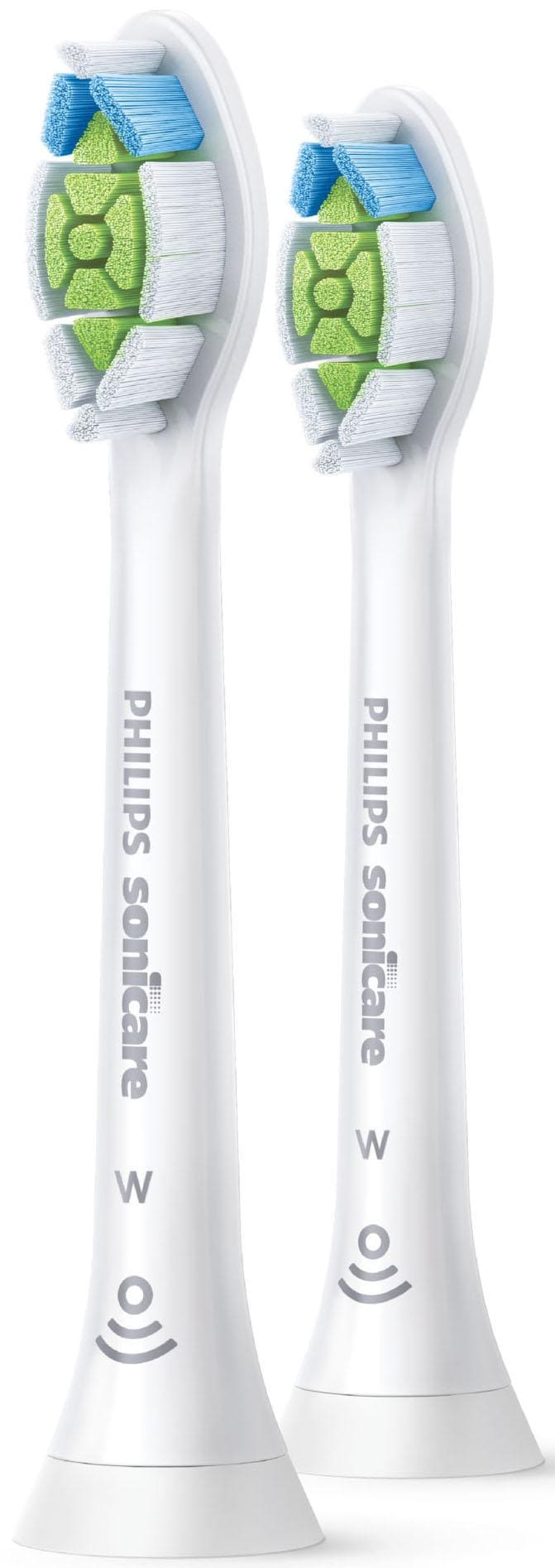 Philips Sonicare Aufsteckbürsten »Standard W2 Optimal White, Farbe weiß«, mit der Bürstenkopferkennung, Standardgröße