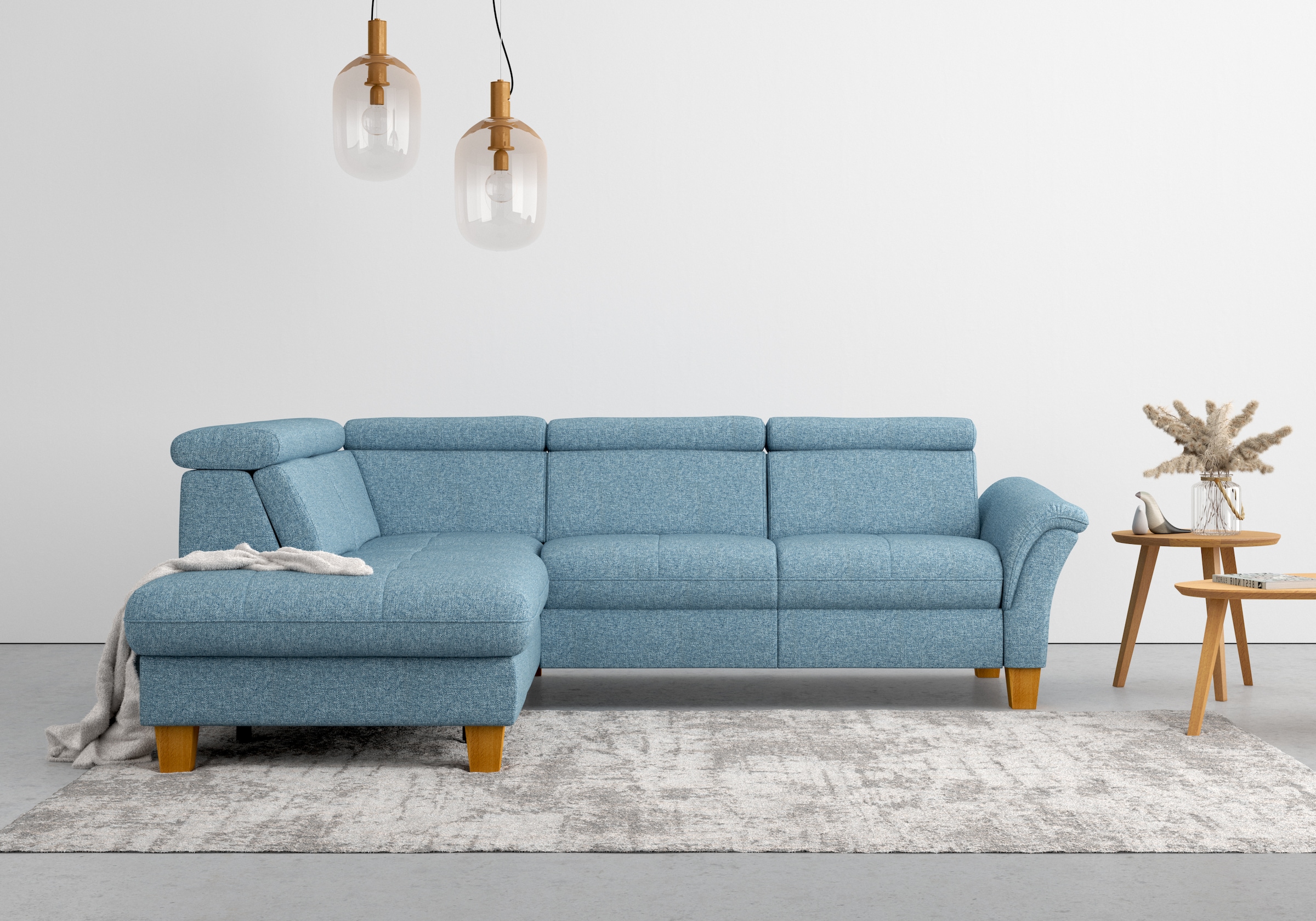 Home affaire Ecksofa »Lindgren L-Form«, wahlweise mit TV-Funktion, Stauraum und Kopfteilverstellung
