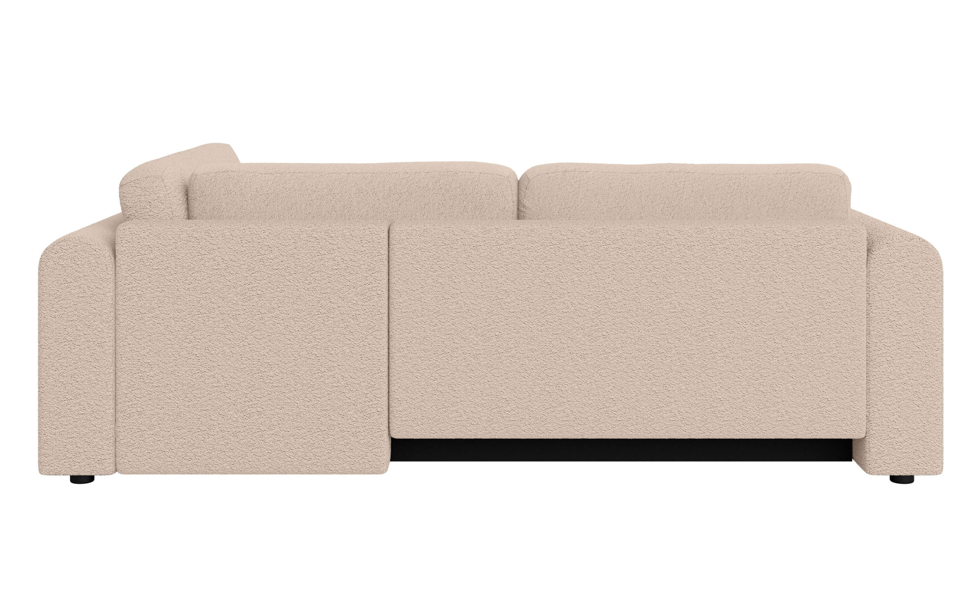INOSIGN Ecksofa »Zacharia wahlweise Schlafsofa mit Bettkasten, B/T/H 250/166/86 cm«, L-Form mit Wellenunterfederung, Ottomane rechts oder links bestellbar