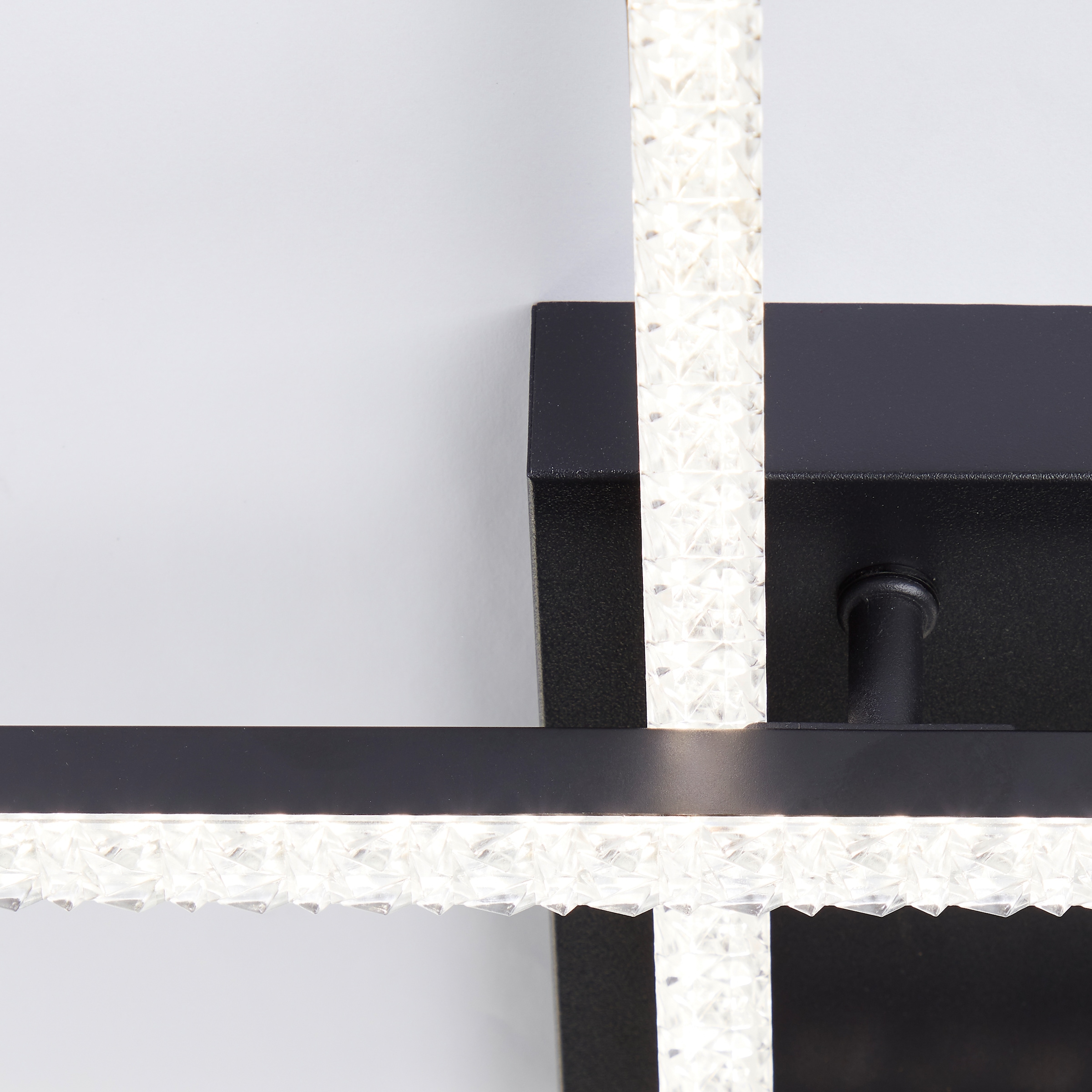 Brilliant LED Deckenleuchte »Ranni« 1 Stk. Neutralweiß 41 x 41, 2700 lm, 4000 K, Kristalloptik, schwenkbar, schwarz