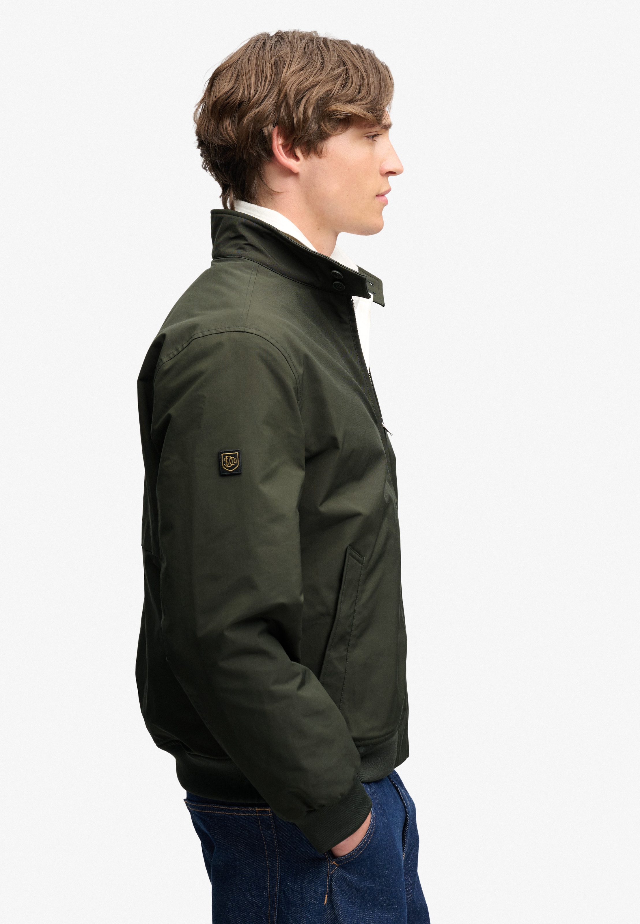 Superdry Blouson »CAMPUS PADDED HARRINGTON JKT« Kunstfaser, relaxed fit