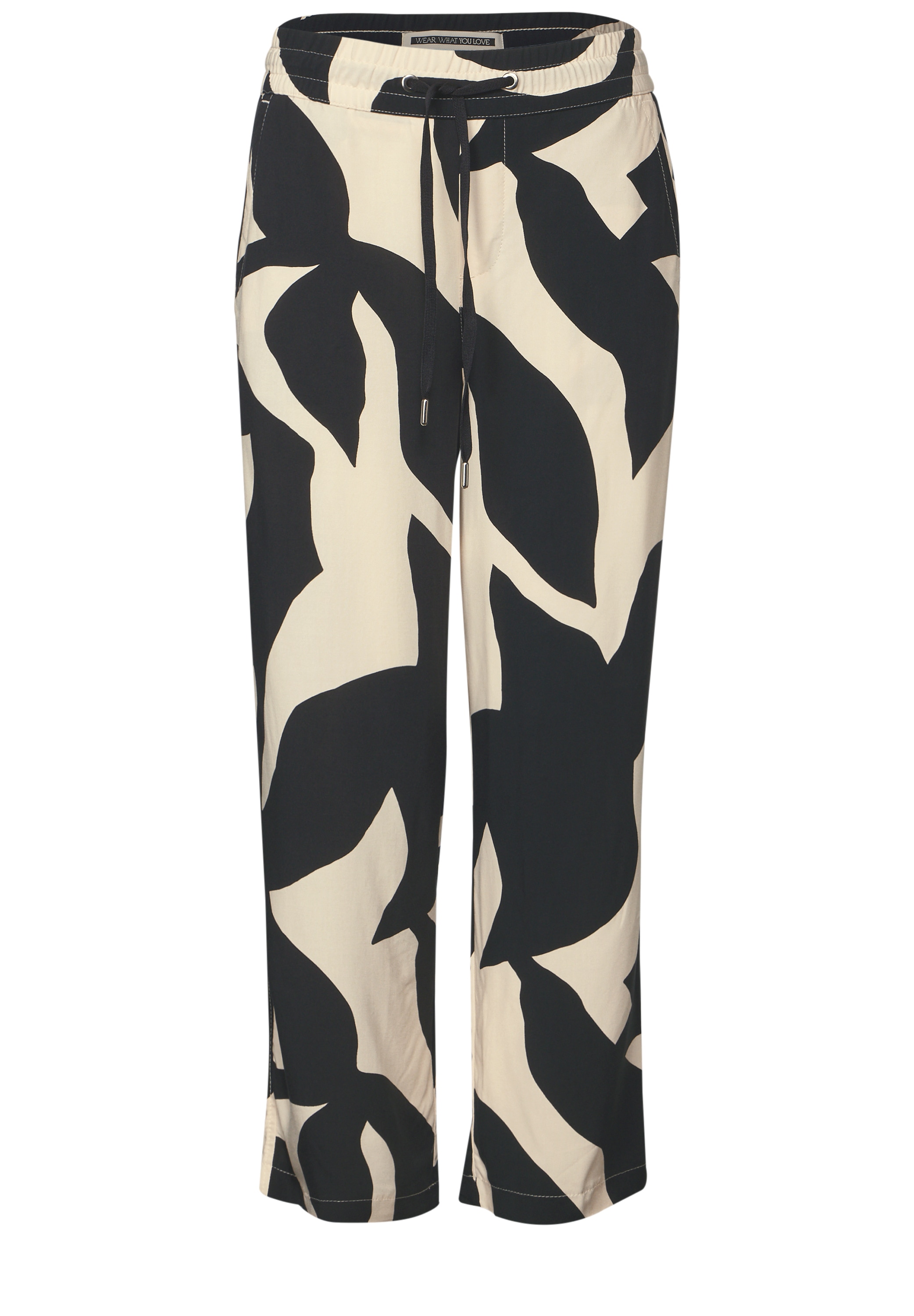STREET ONE Stoffhose »Style Emee«, Sommerhose mit elastischem Bund und Tunnelzug, mit grafischem Muster