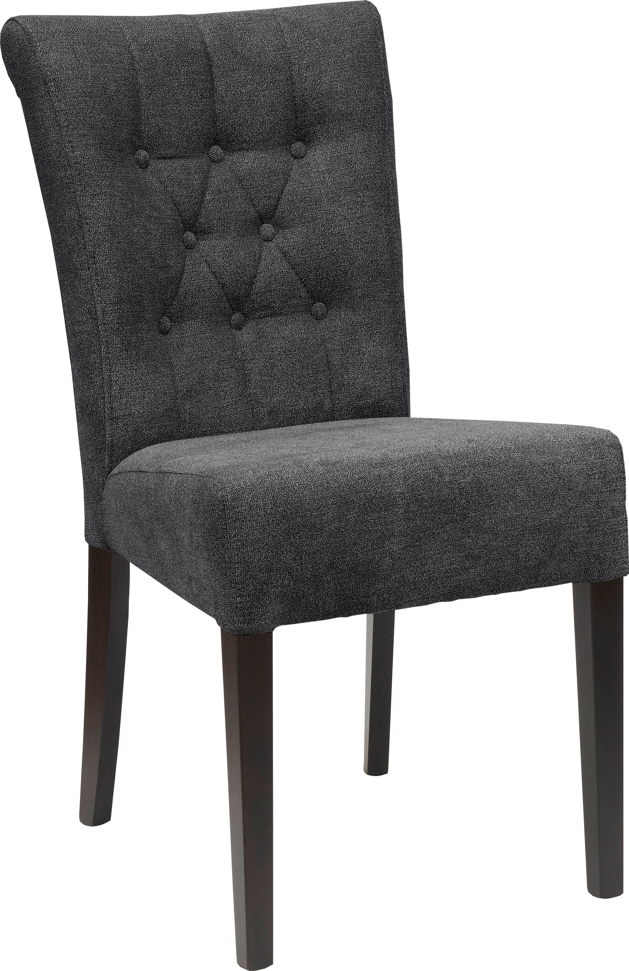 Home affaire Esszimmerstuhl »Queen BESTSELLER«, (Set), 2 St., Feinstruktur, Polsterstuhl mit Knopfheftung, 2er, 4er oder 6er Set