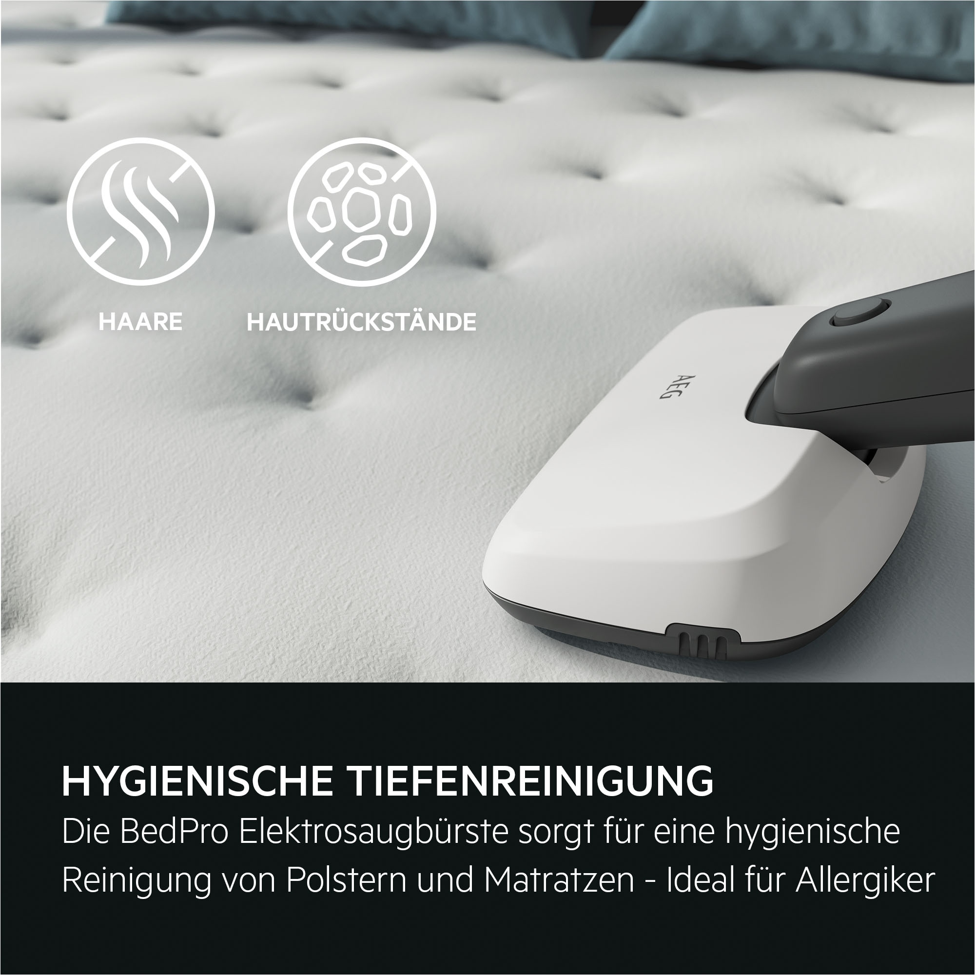 AEG Akku-Hand-und Stielstaubsauger »HYGIENIC 5000 AKKU-STAUBSAUGER (AS52H212XN)« 2in1, leise 79 dB(A), 58 % Recyclingmaterial, bis zu 50 Min. Laufzeit