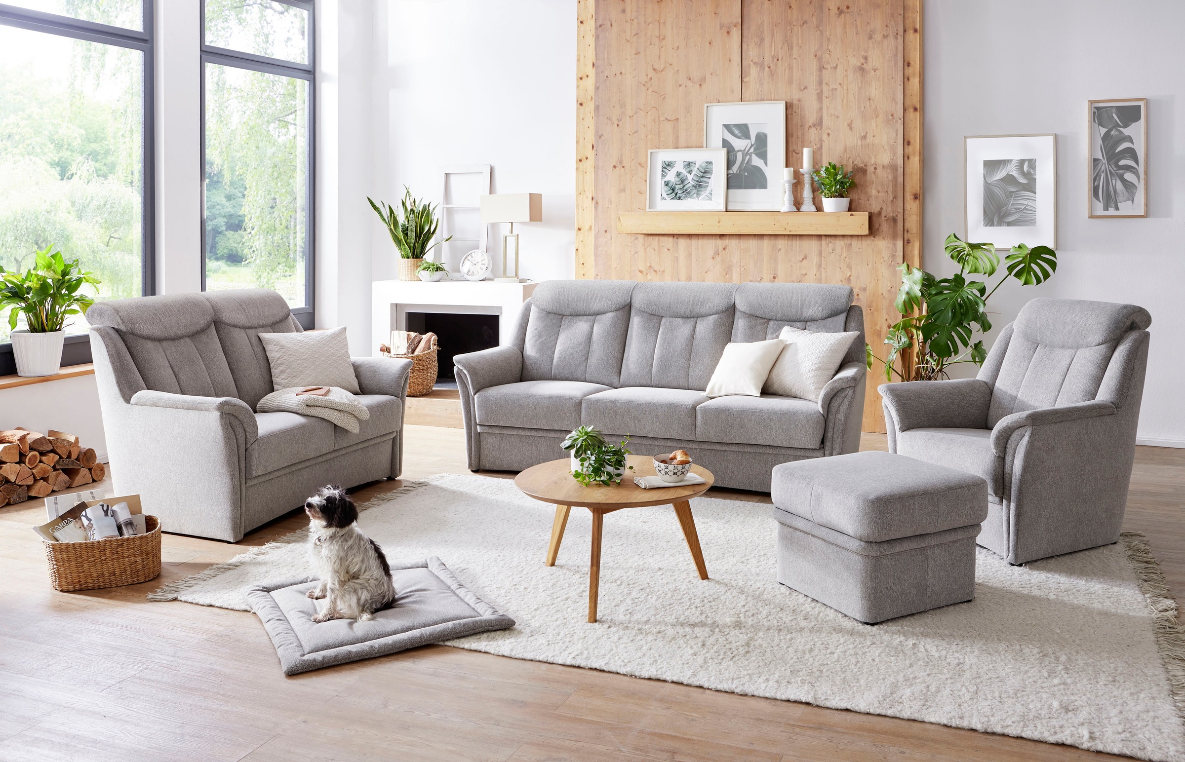 VILLA BECK 2-Sitzer »Lugano«, (1 St.), inklusive Kopfteilverstellung und in Sitzhöhe 49 cm