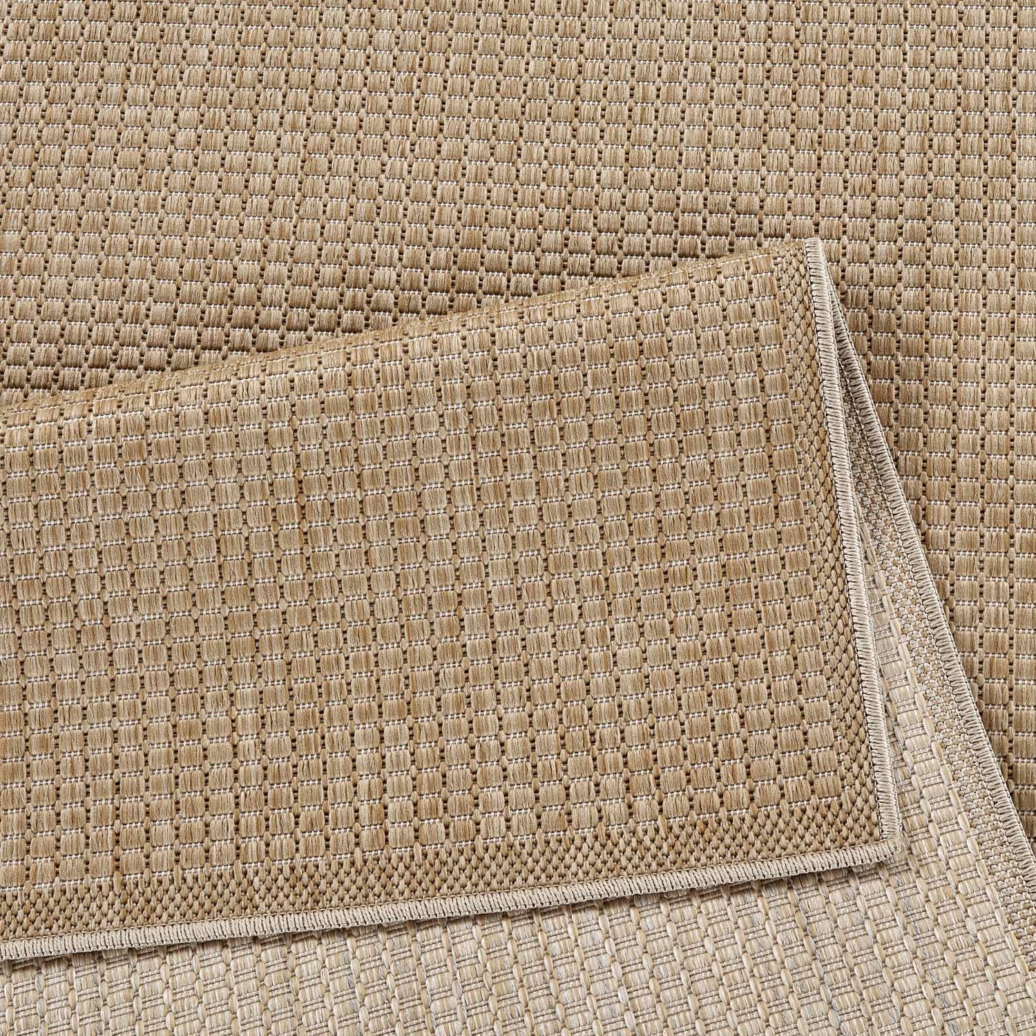 Carpet City Outdoorteppich »Outdoor 092 , auch in rund« rechteckig 5 mm Höhe Witterungsbeständig für Balkon, Terrasse, In und Outdoor, Sisal Optik