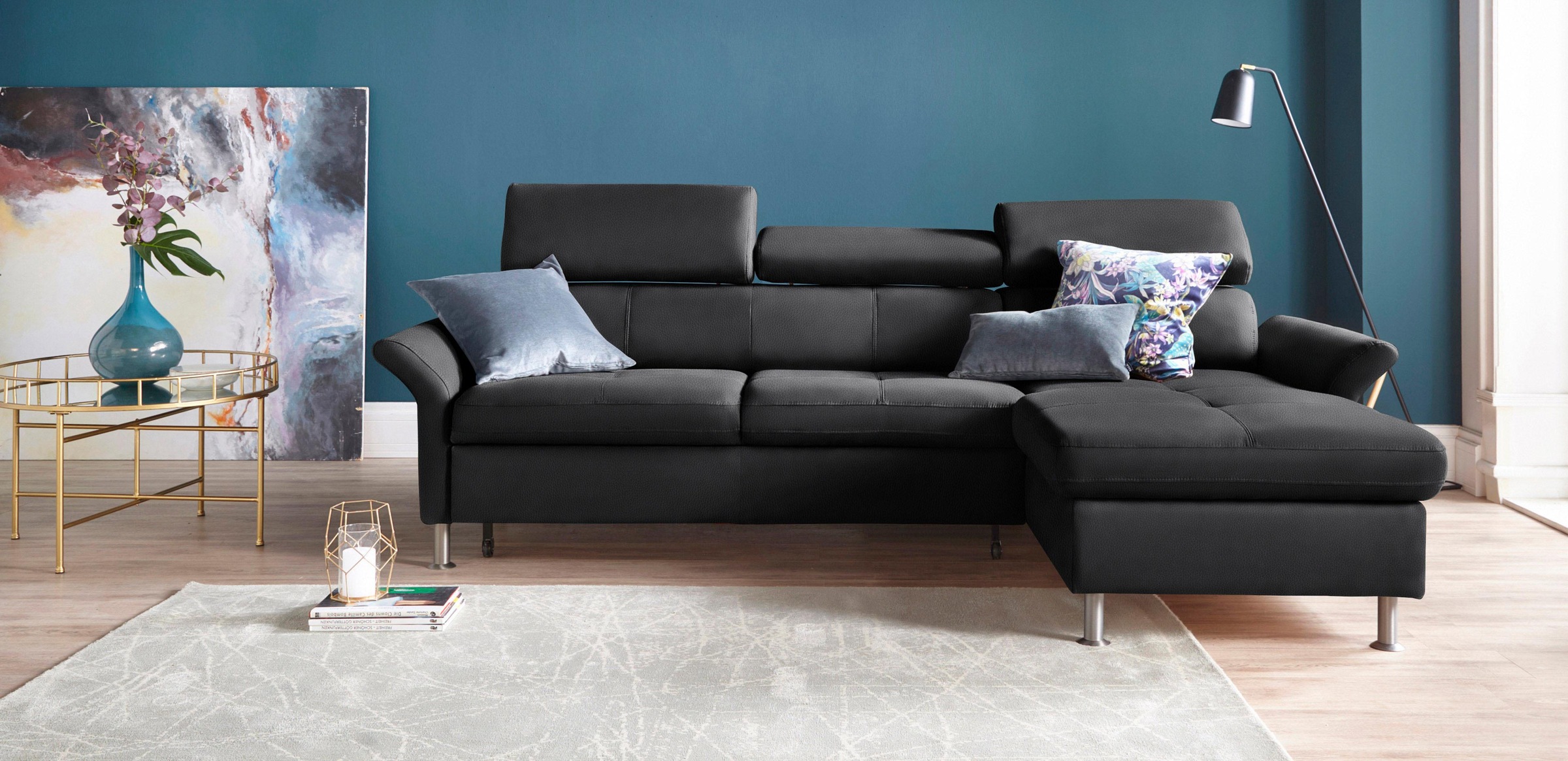 exxpo - sofa fashion Ecksofa "Maretto, bequem und komfortabel, L-Form", ink günstig online kaufen