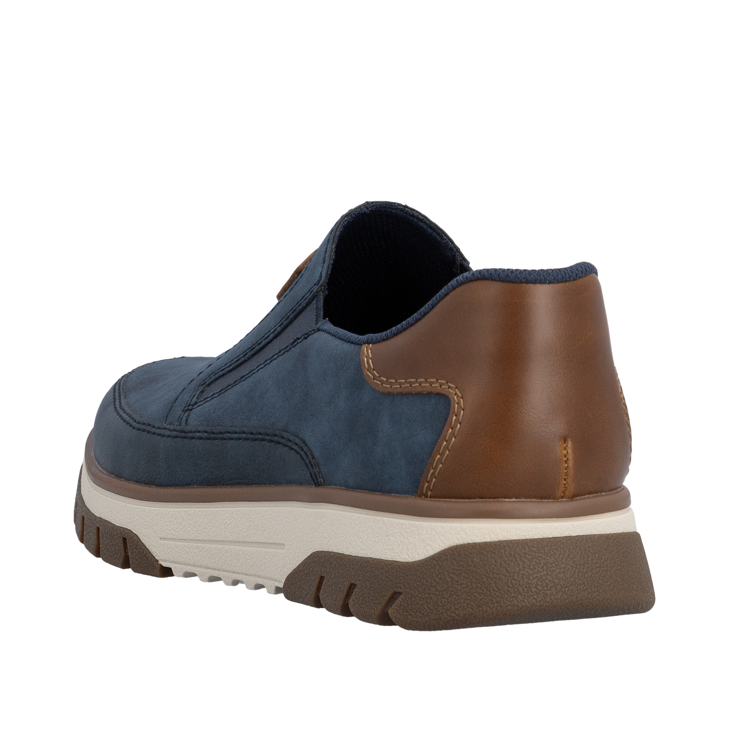 Rieker Slip-On Sneaker  Slipper, Halbschuh, Freizeitsneaker mit Kontrastbesatz