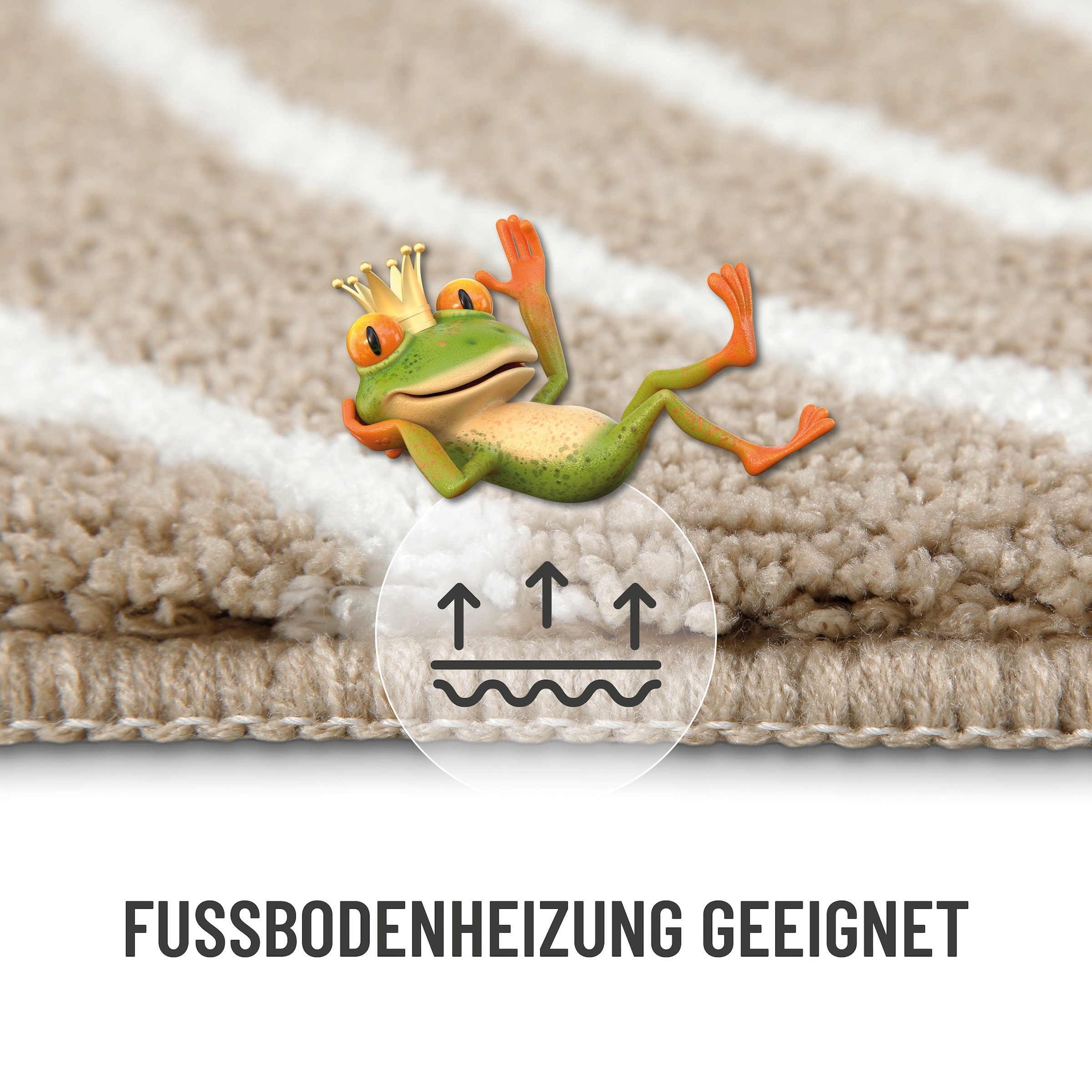 Wecon home Basics Badematte »Hilda«, waschbar, rutschfest, strapazierfähig, pflegeleicht mit Retro Muster