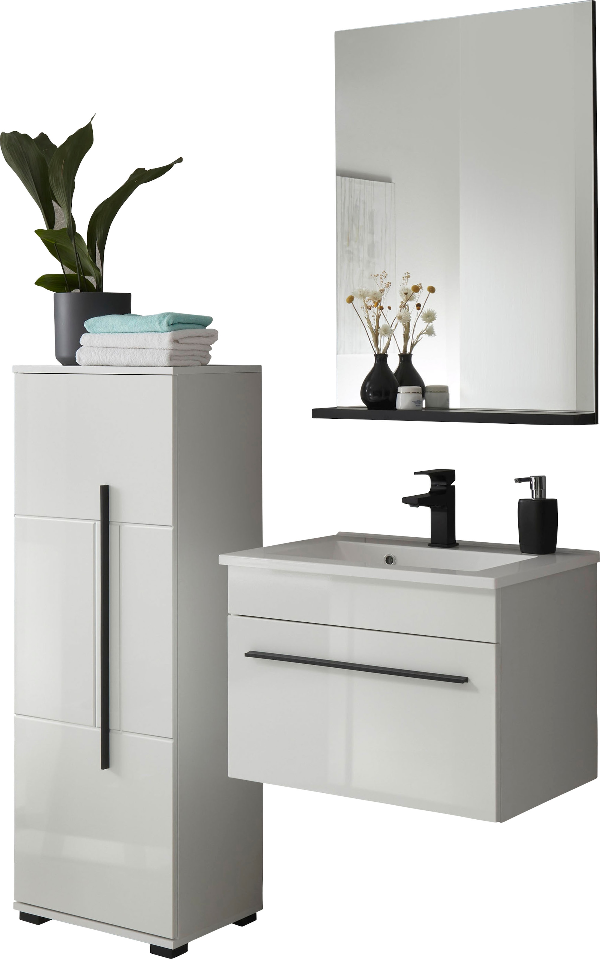 INOSIGN Badmöbel-Set »Cantara, Bad im modernen Design, 3-teiliges Badezimme günstig online kaufen