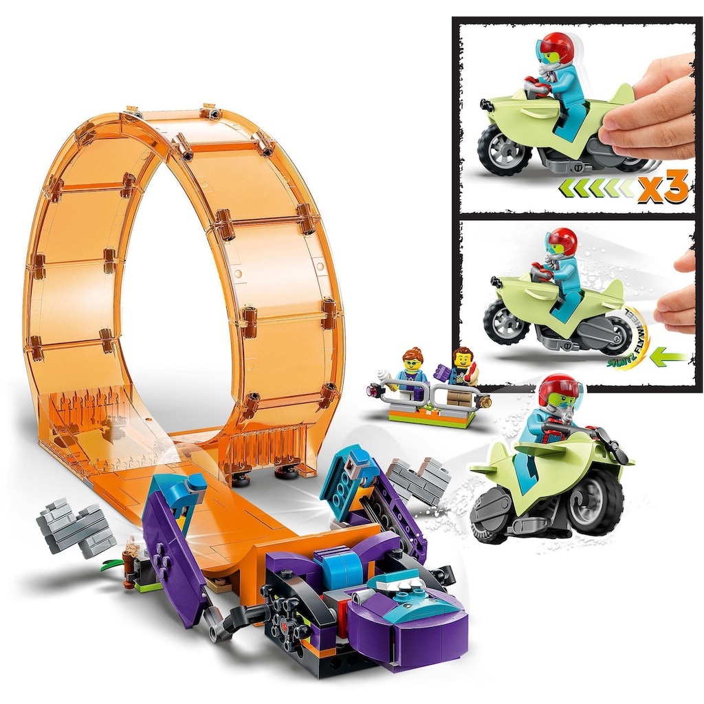 LEGO® Konstruktionsspielsteine »Schimpansen-Stuntlooping (60338), LEGO® City Stuntz«, (226 St.)