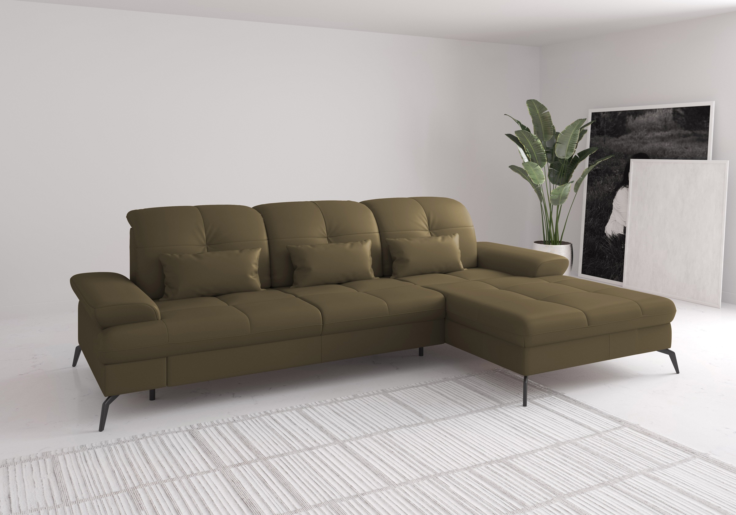 sit&more Ecksofa »Amica, L-Form, inkl. Sitztiefenverstellung & Armteilverst günstig online kaufen