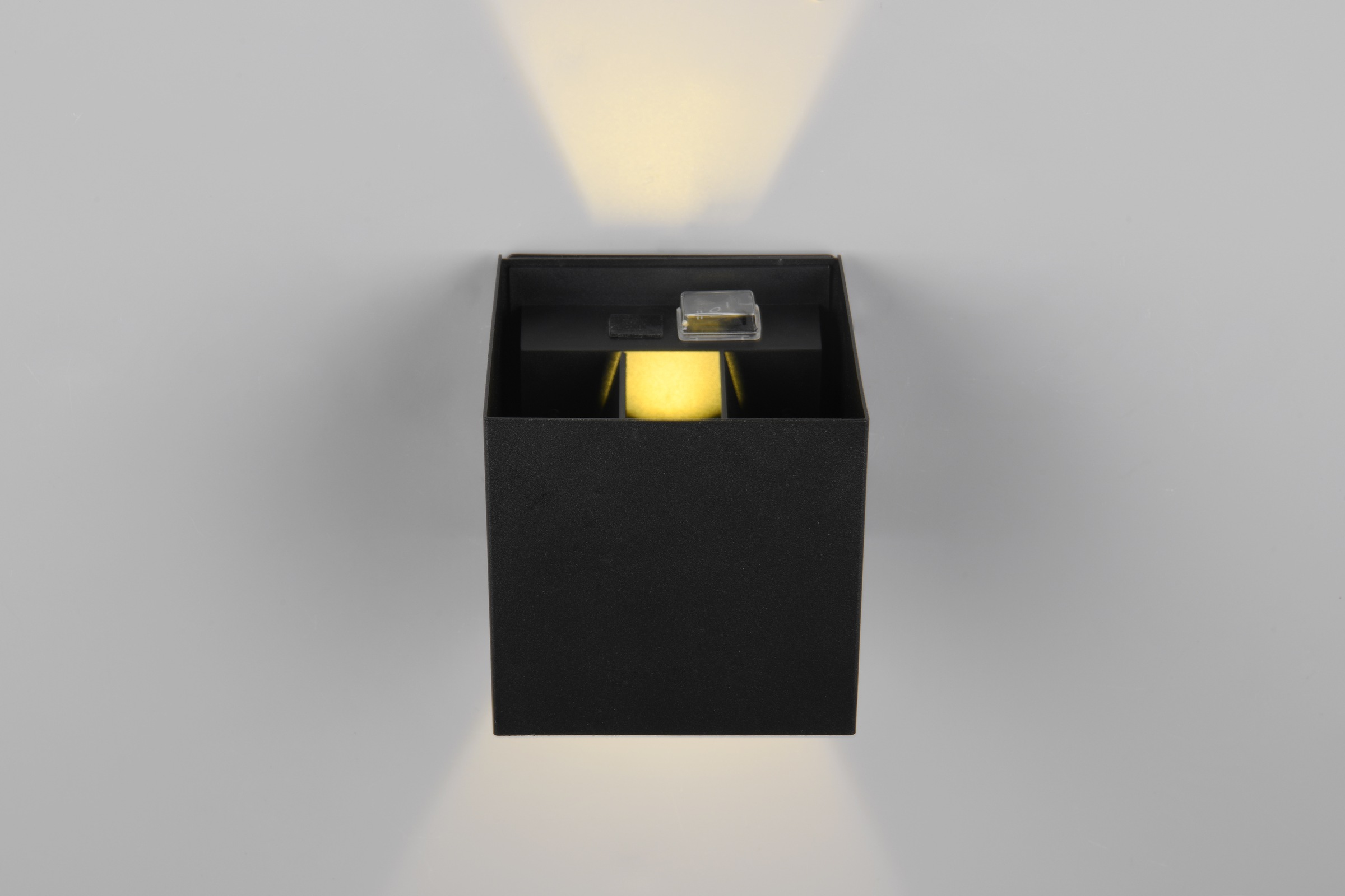 REALITY Leuchten LED Wandleuchte »TALENT, LED Wandlampe mit Magnet Wandhalterung, up-and-down Licht IP44«, 2 flammig, Leuchtmittel LED-Board | LED fest integriert, Bewegungsmelder Dämmerungssensor Akkubetrieb USB-Anschluss Schalter