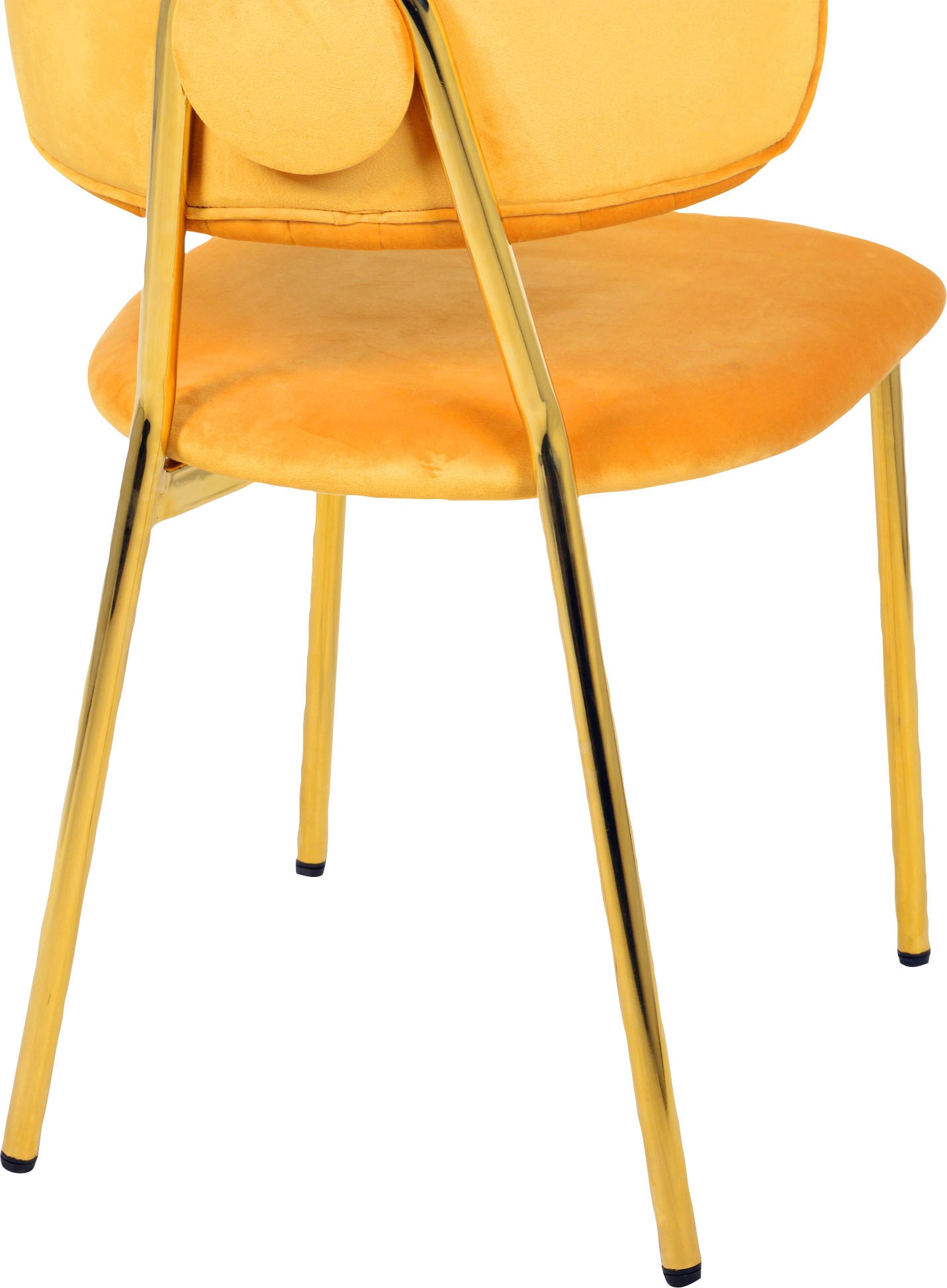 Kayoom Esszimmerstuhl »Stuhl Kian 125 2er-Set,filigranes Metallgestell,pflegeleicht Samtbezug«, (Set), 2 St., Stoffbezug, samtweicher Bezug, pflegeleichter Samtbezug