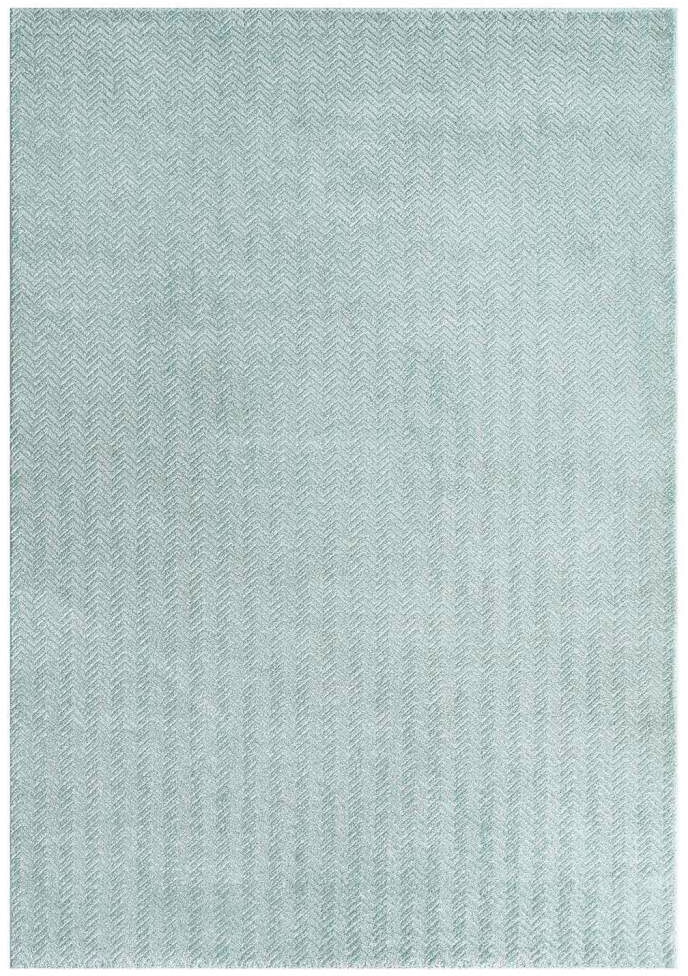 Carpet City Teppich »Friseé-Teppich FANCY805«, rechteckig, 12 mm Höhe, Läufer, Kurzflor, Einfarbig, 3D-Optik, Zickzack Look, Wohnzimmer